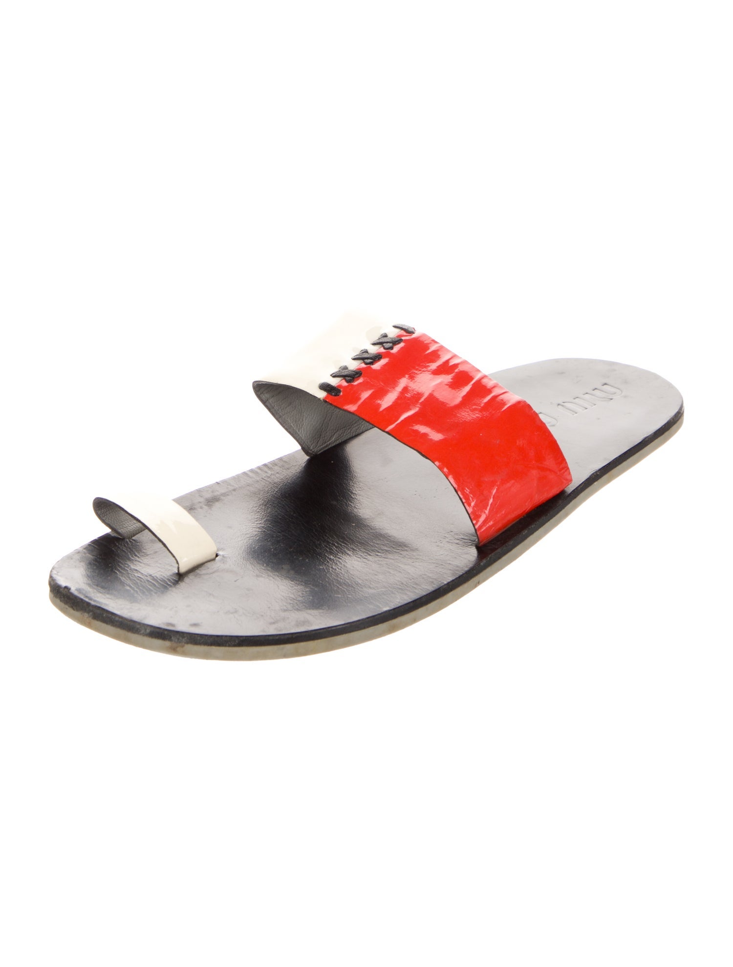 Miu Miu Vintage Late 1990's - Early 2000's Slides