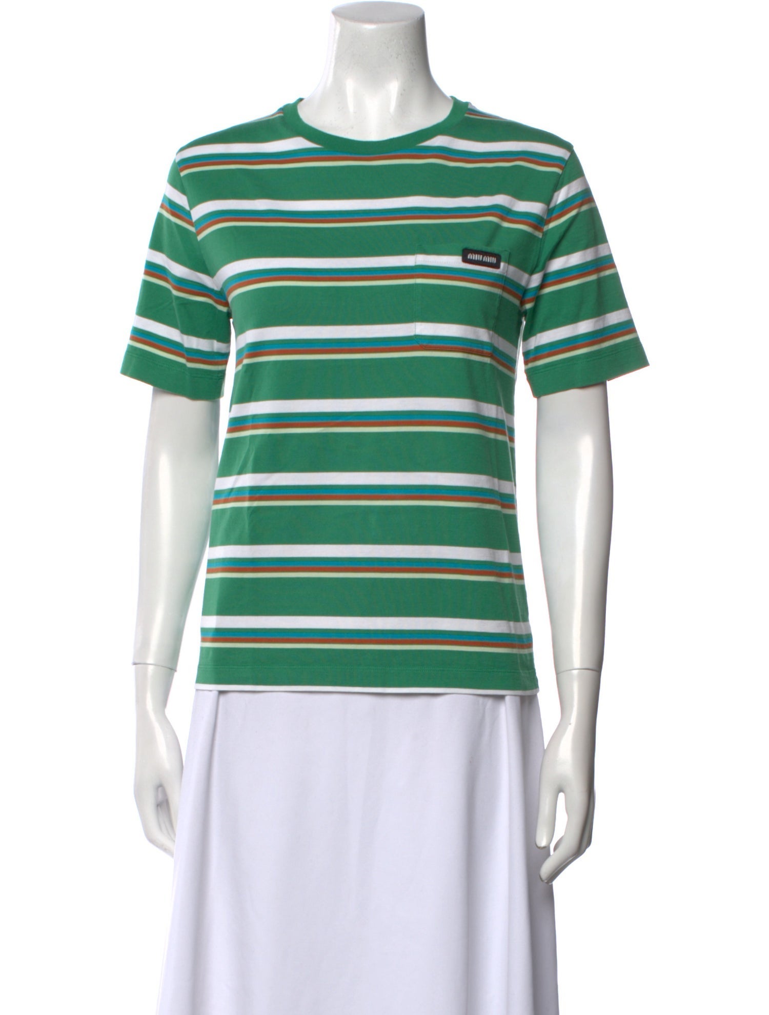 Miu Miu 2024 Striped T-Shirt