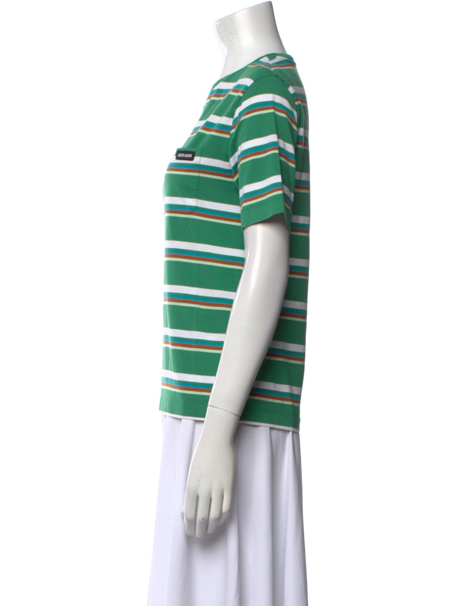 Miu Miu 2024 Striped T-Shirt