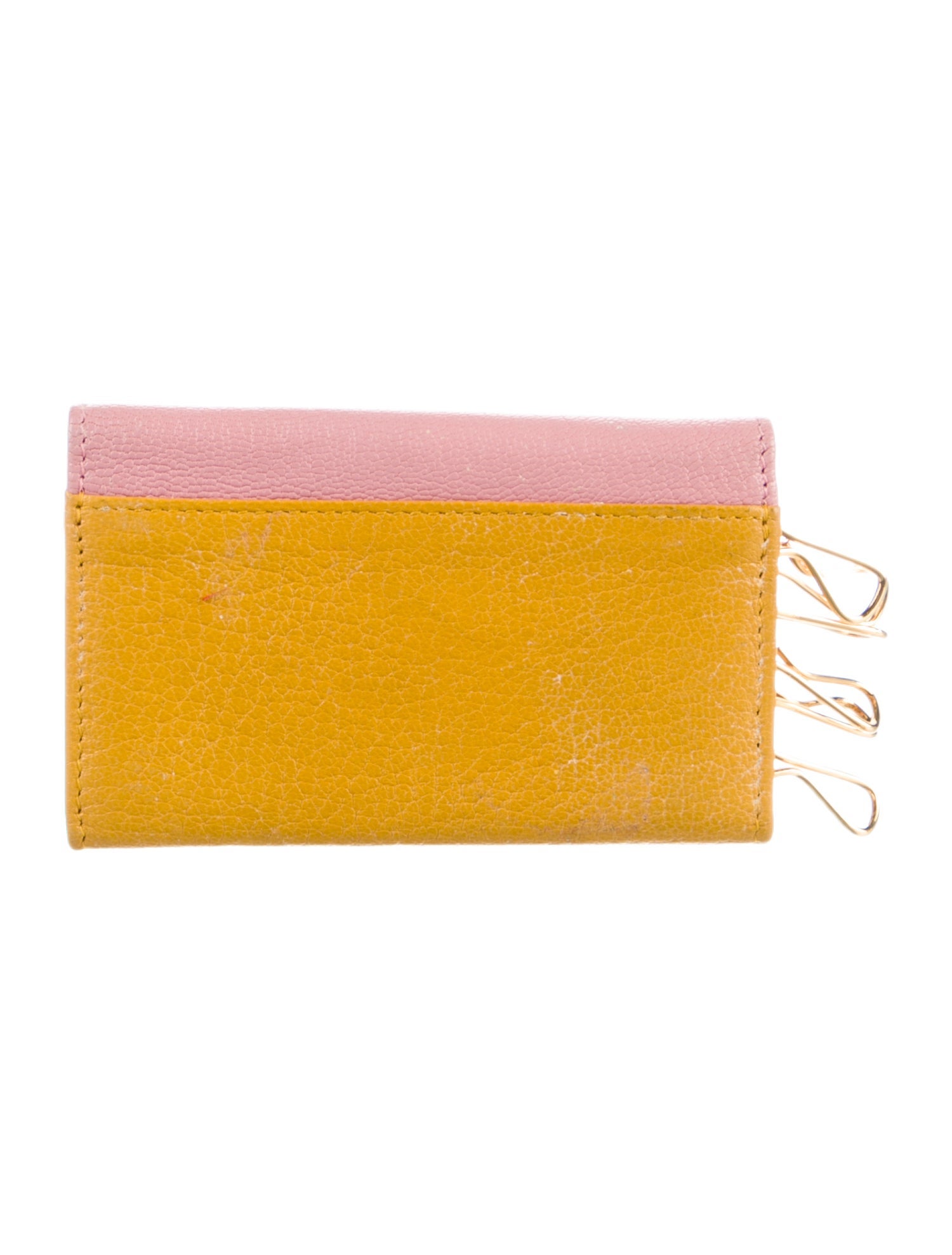 Miu Miu Leather Colorblock Pattern Wallet