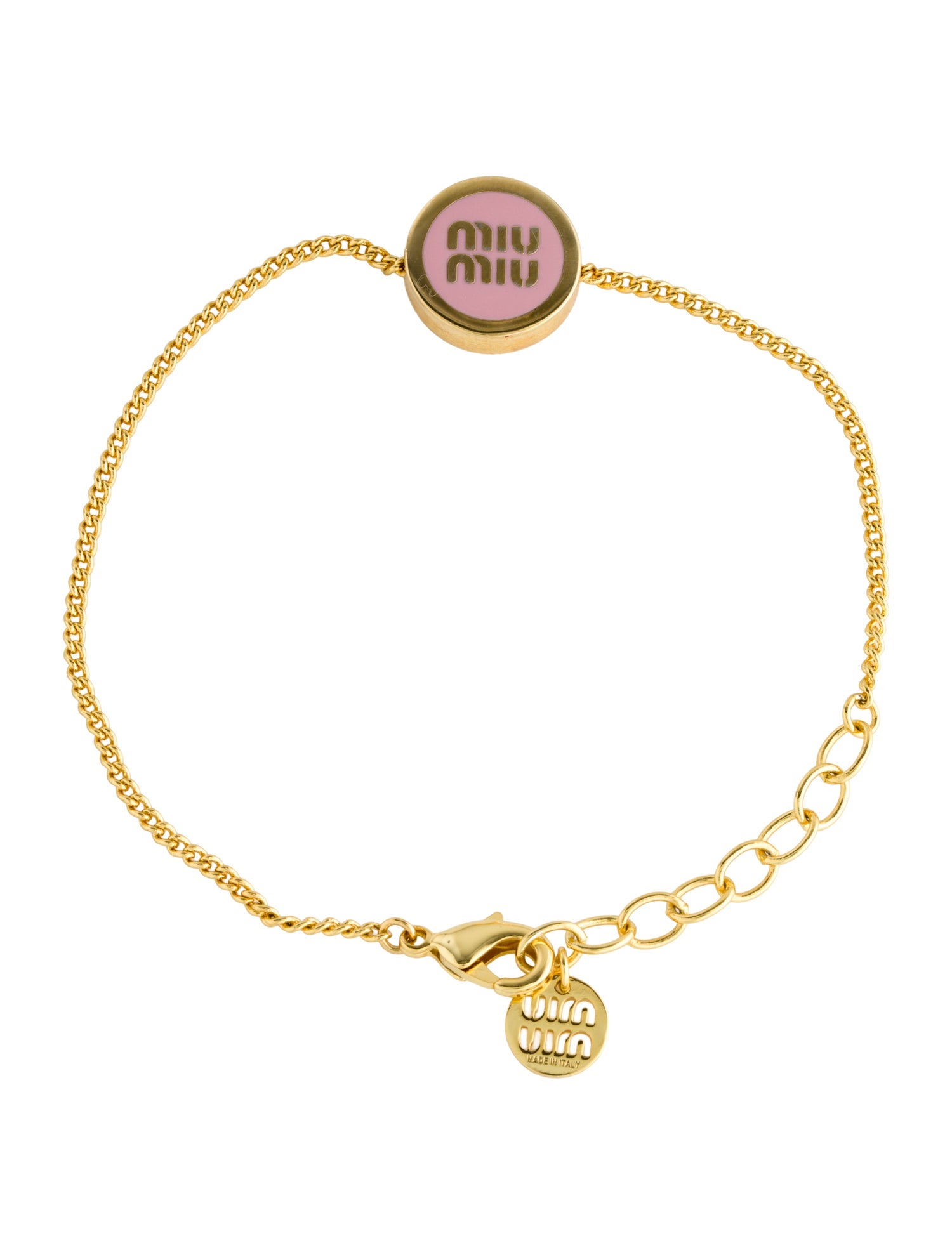Miu Miu Enamel Link Bracelet