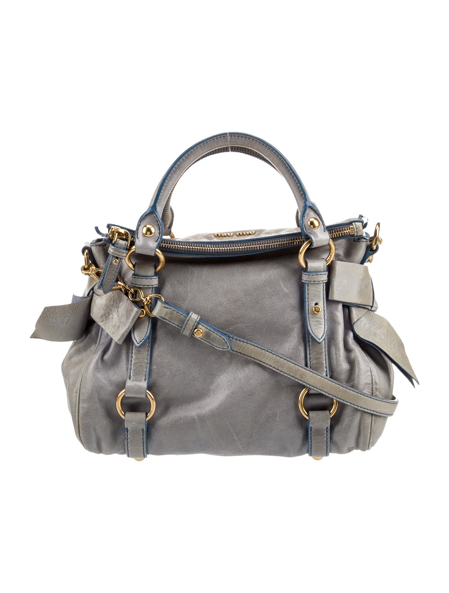 Miu Miu Leather Top Handle Bag