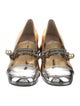 Miu Miu Patent Leather Colorblock Pattern Pumps