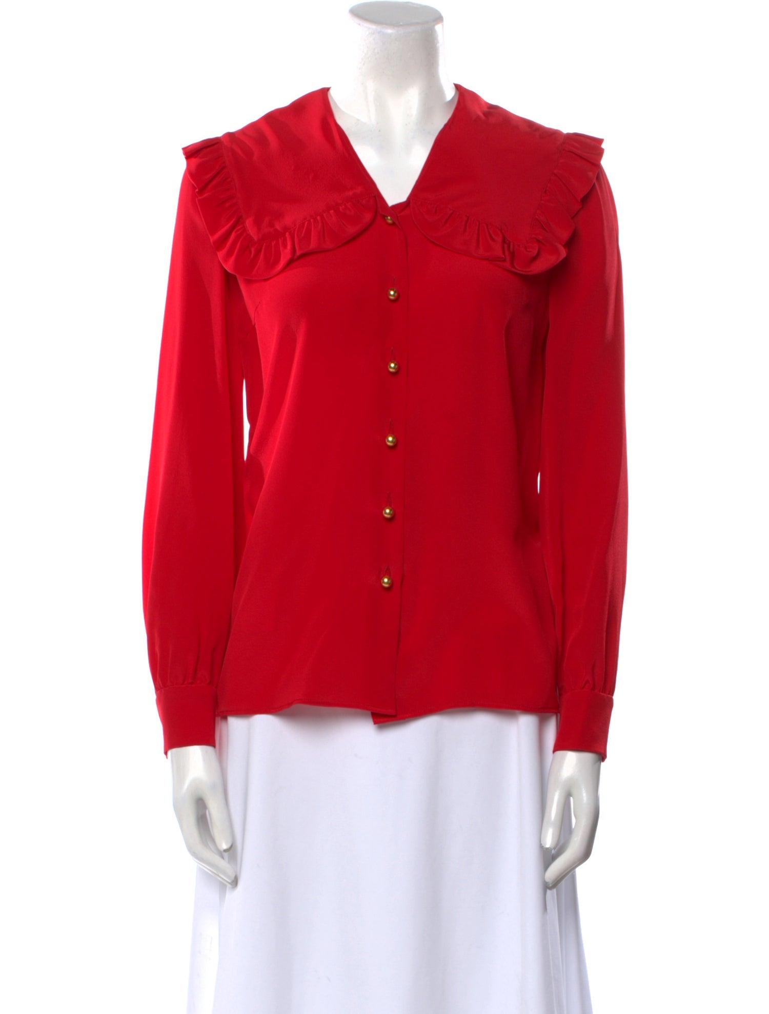 Miu Miu 2019 Long Sleeve Button-Up Top w/ Tags