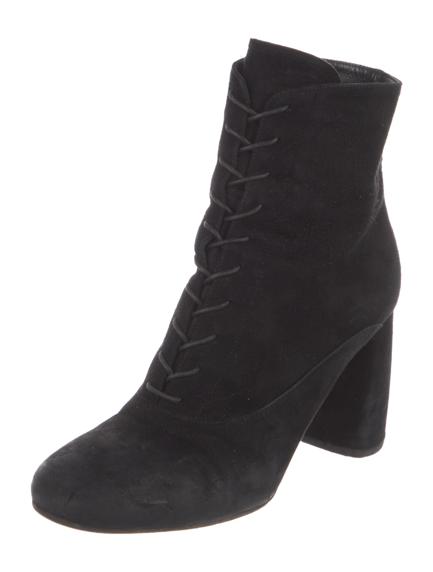 Miu Miu Suede Lace-Up Boots