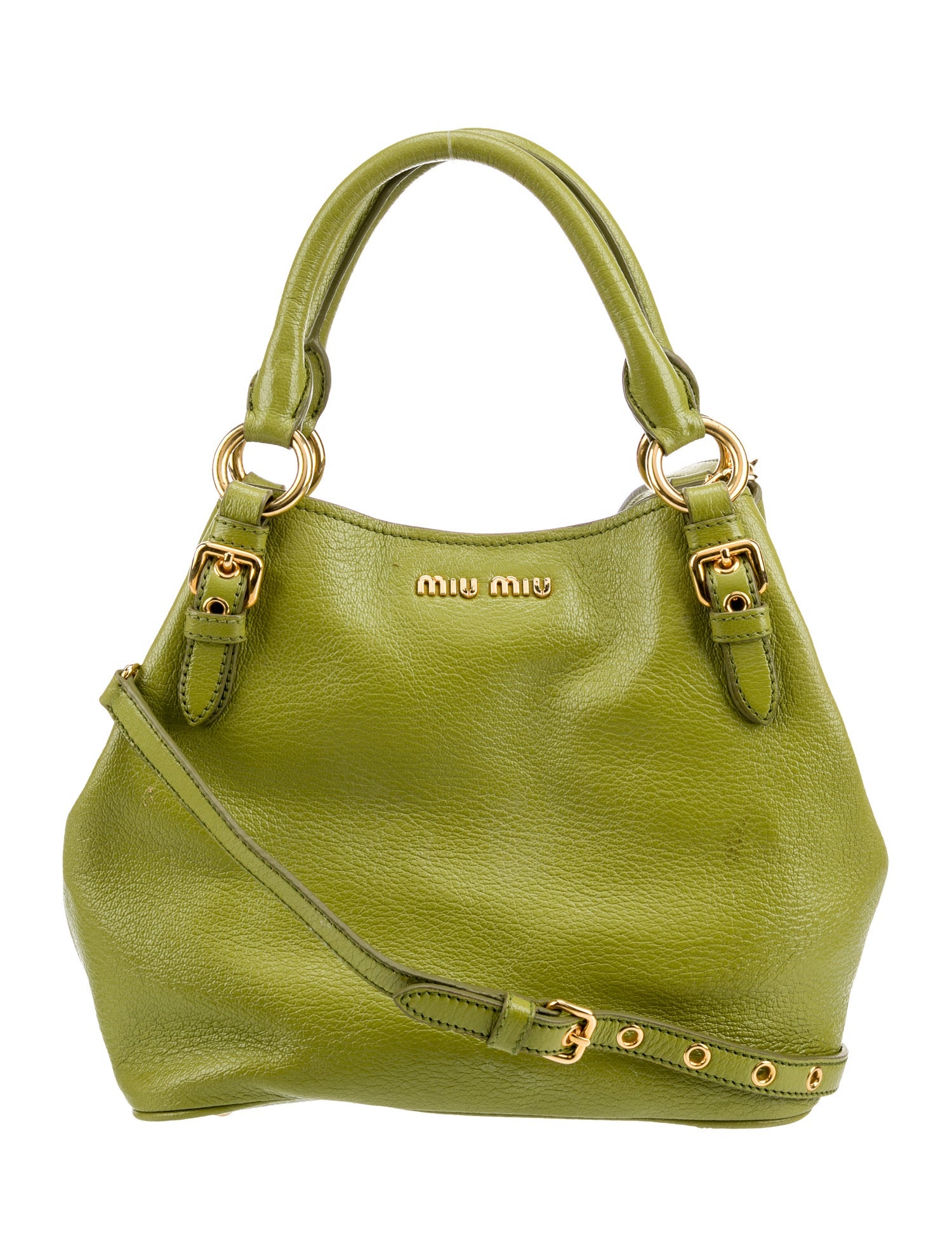 Miu Miu Goat Leather Top Handle Bag