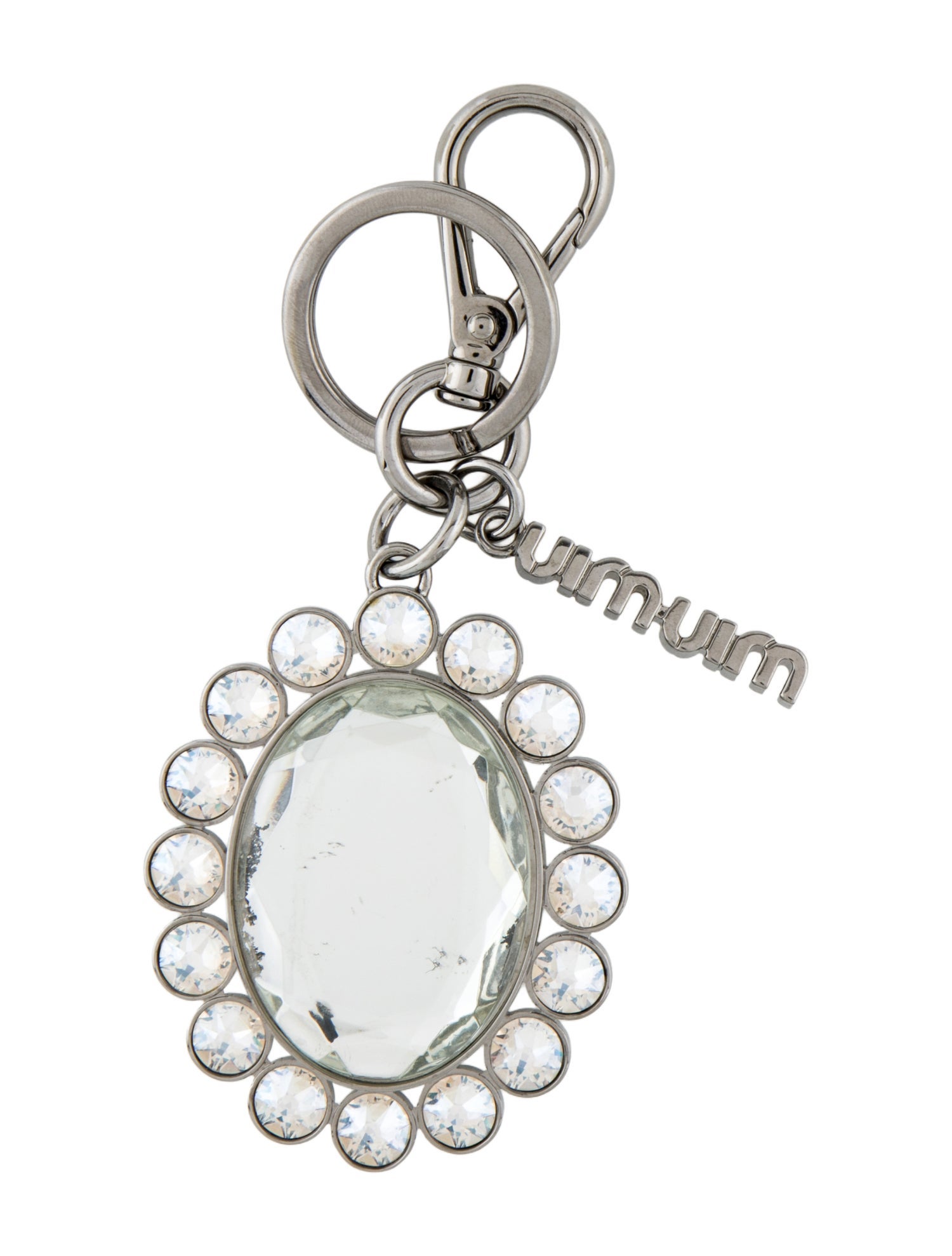 Miu Miu Crystal Logo Bag Charm