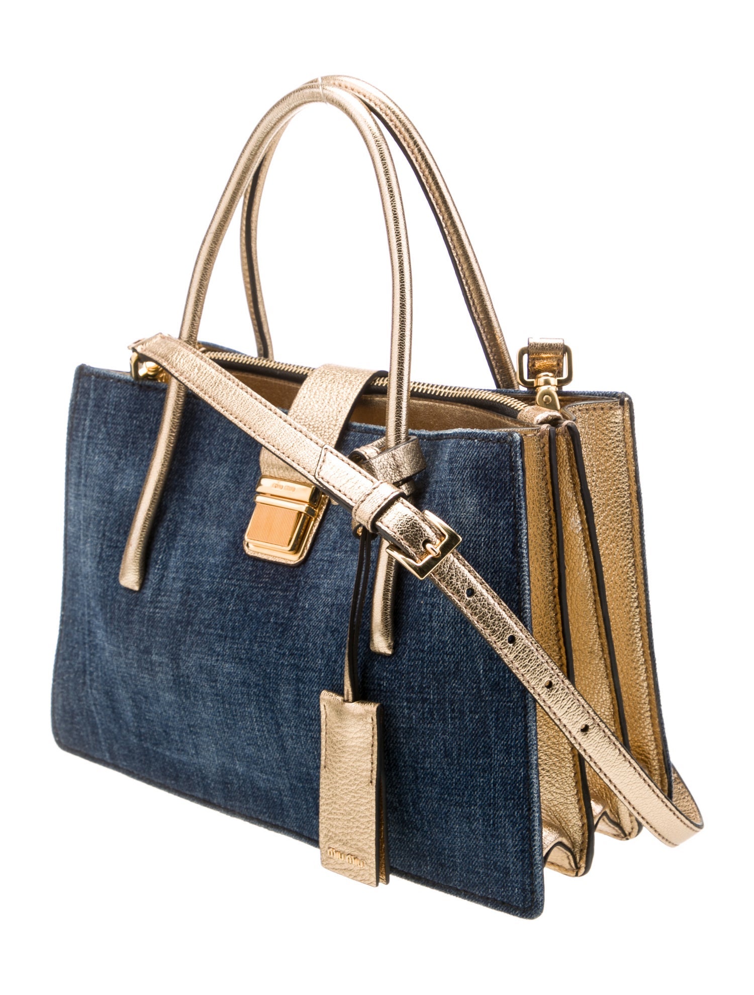 Miu Miu Denim Shoulder Bag Vintage