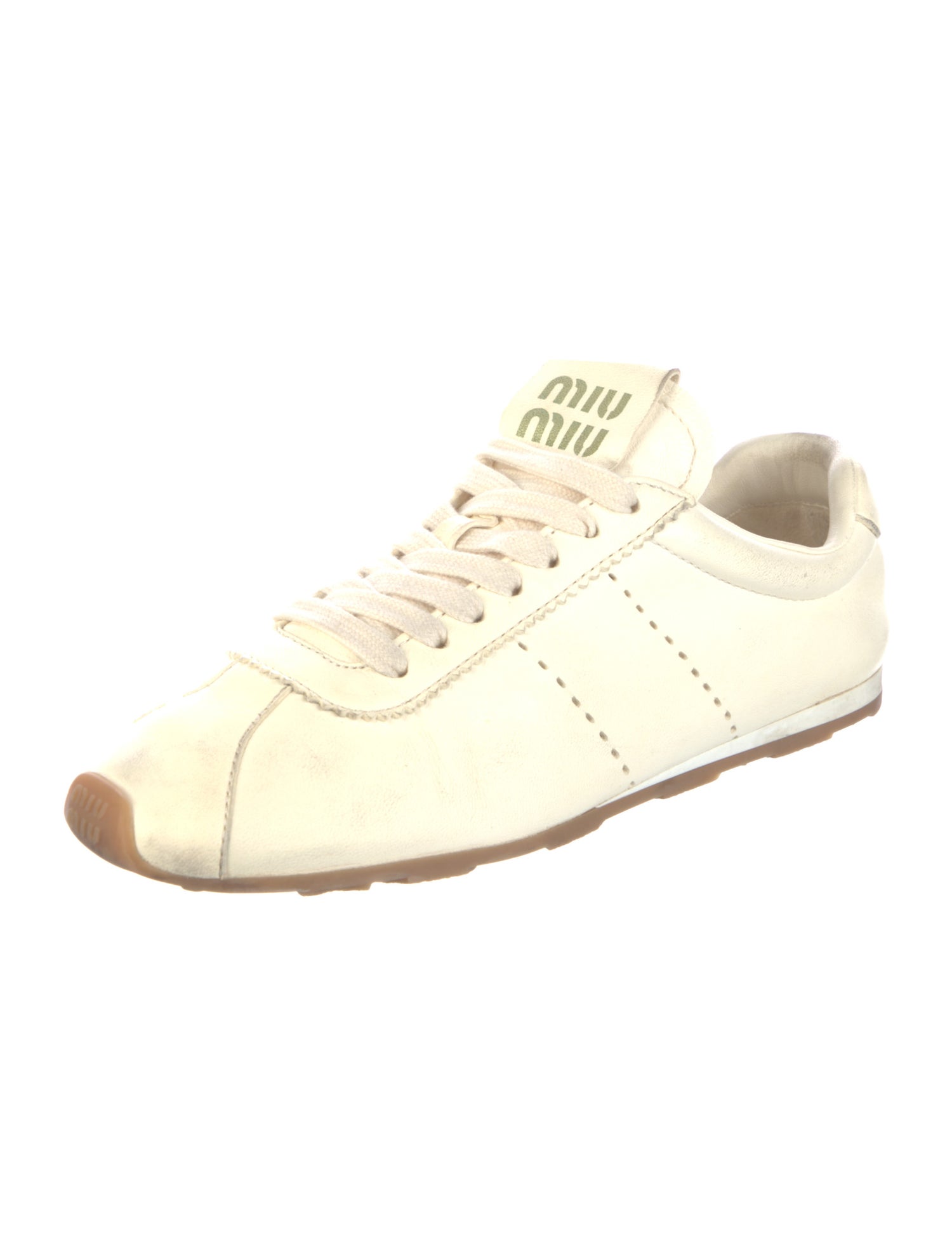 Miu Miu Leather Sneakers