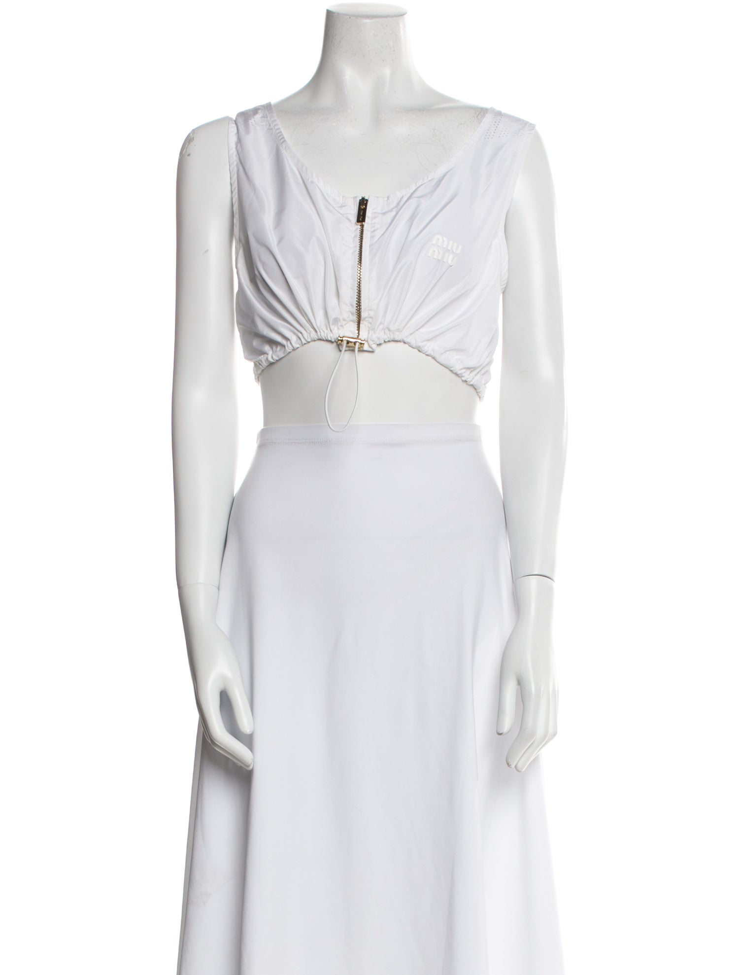 Miu Miu 2023 V-Neck Crop Top