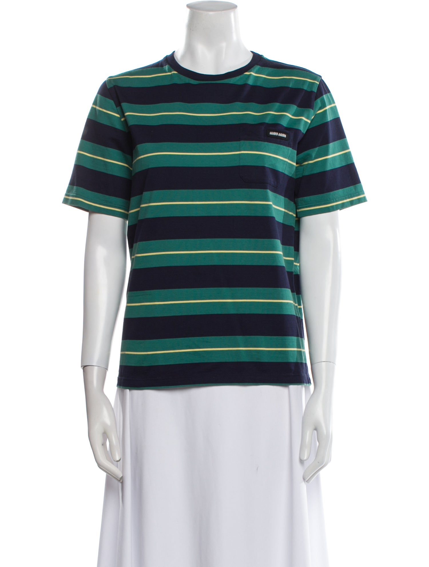 Miu Miu 2025 Striped T-Shirt