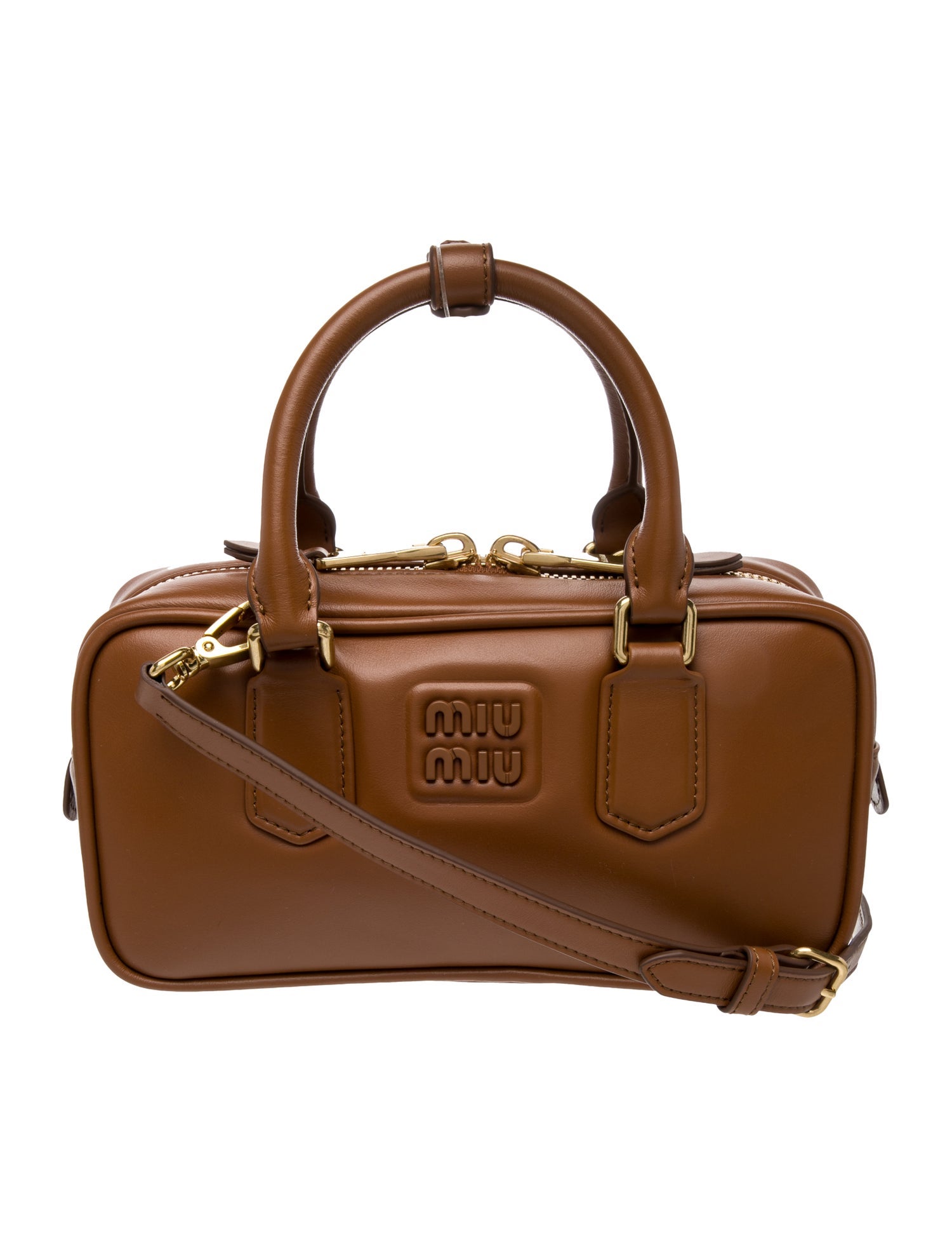 Miu Miu Leather Top Handle Bag