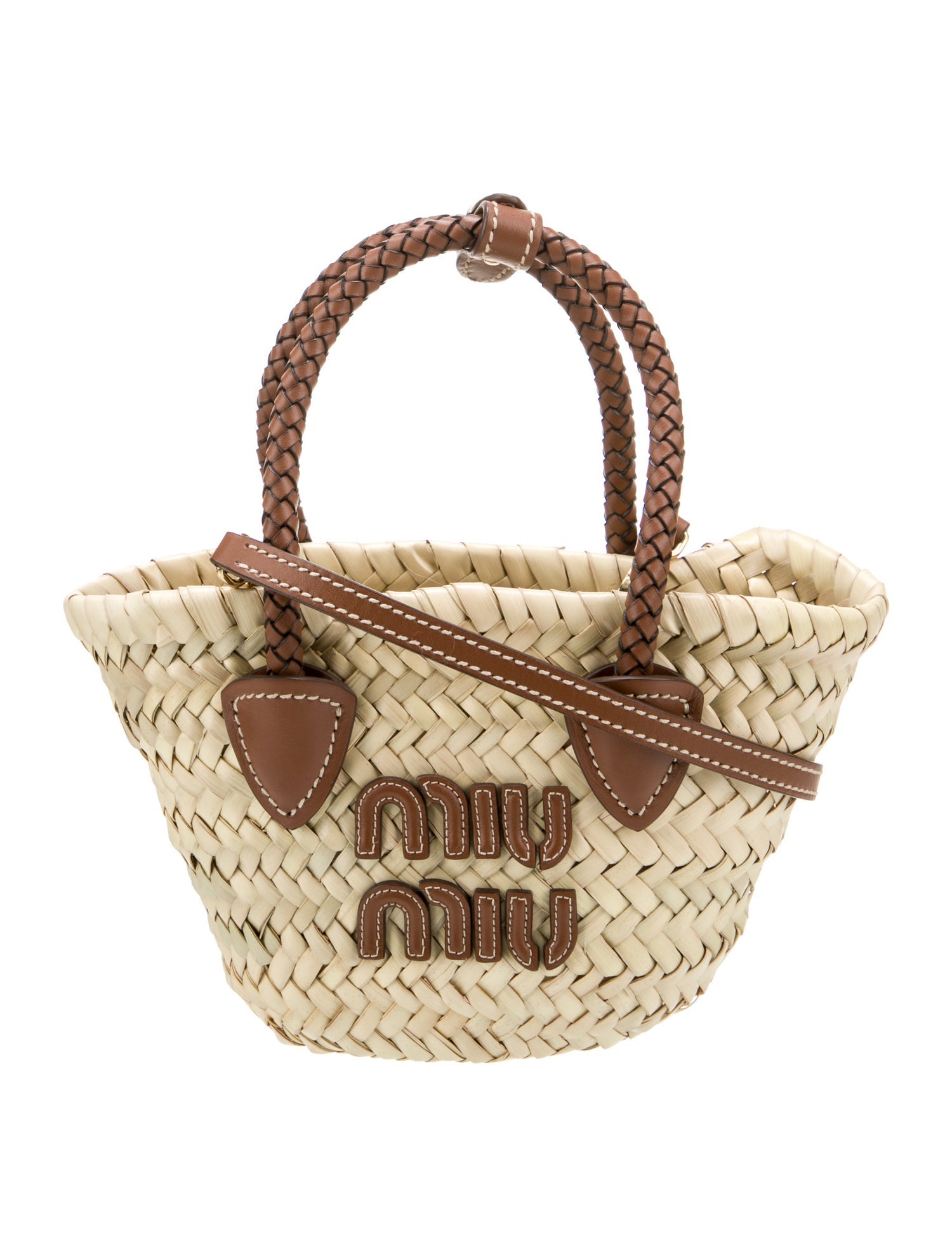 Miu Miu Straw Bucket Bag Mini