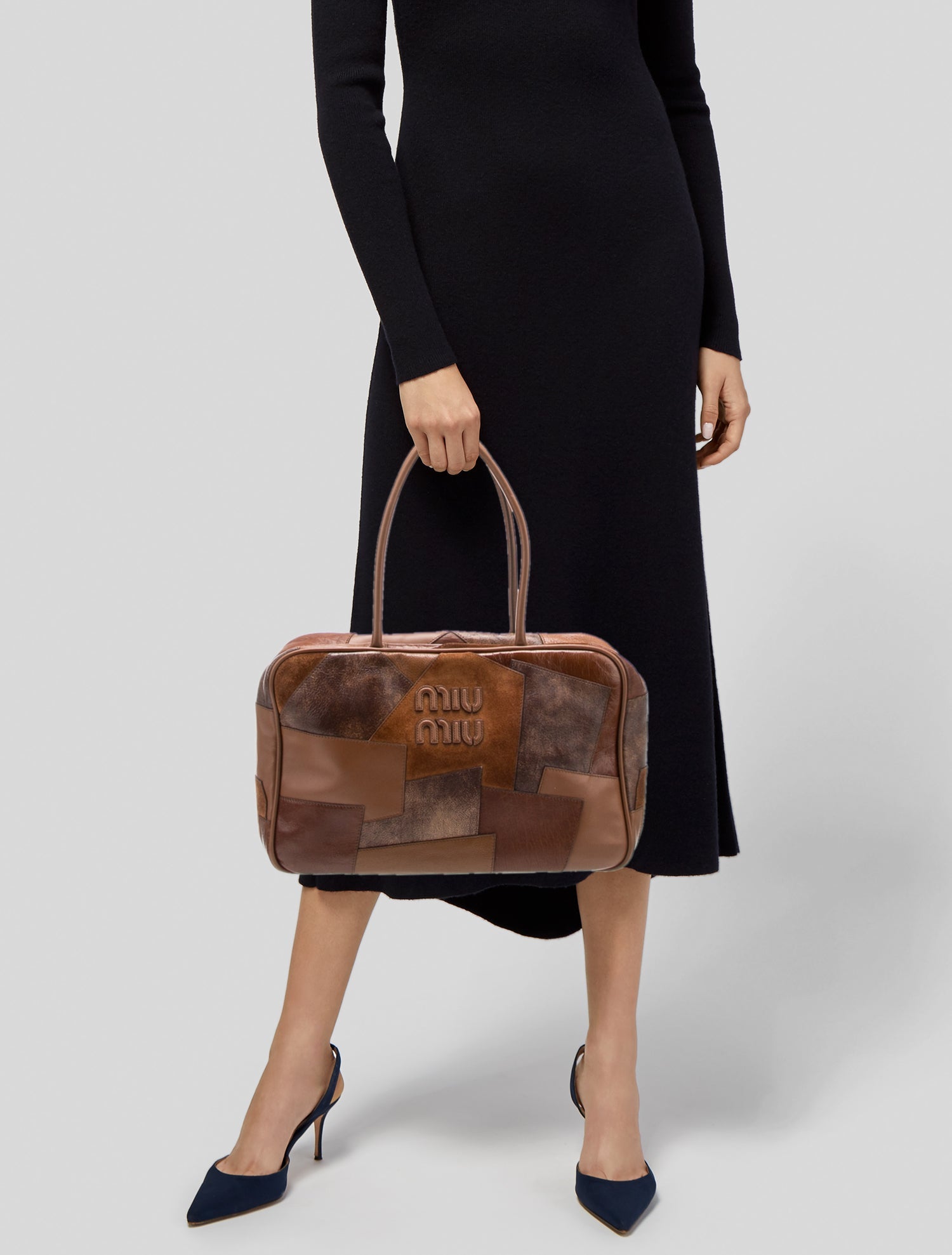 Miu Miu Leather Patchwork Beau 20