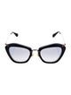Miu Miu Cat-Eye Gradient Sunglasses