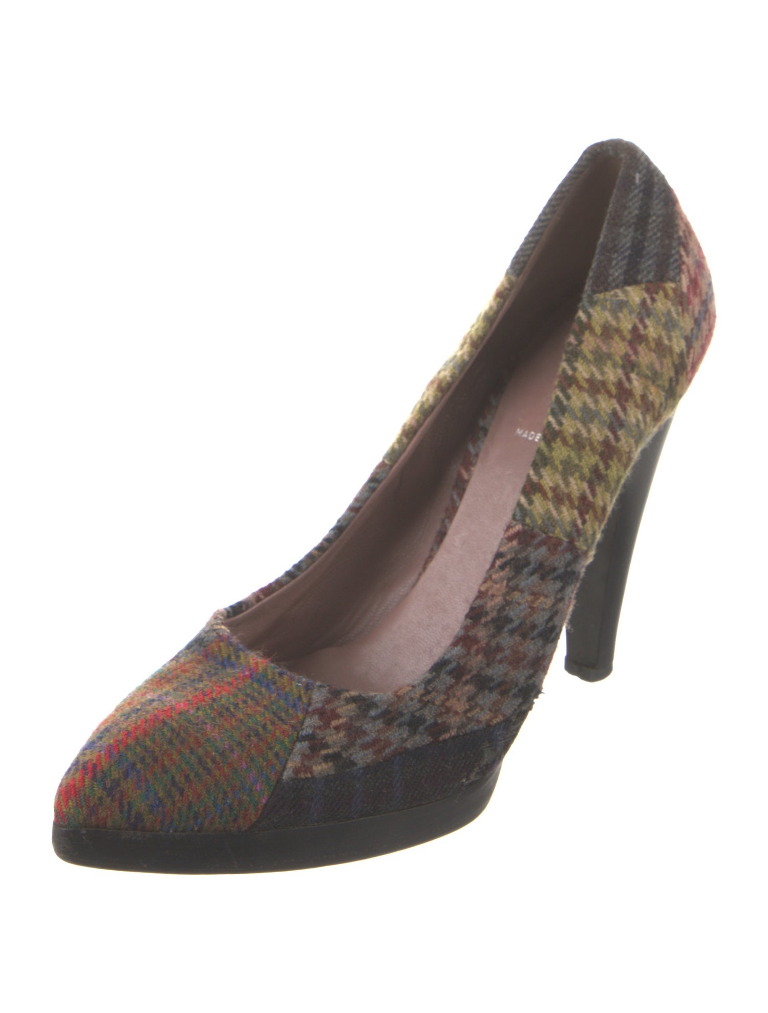 Miu Miu Tweed Printed Pumps