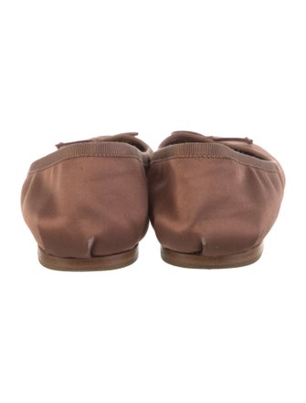 Miu Miu Satin Bow Accents Mary Jane Flats