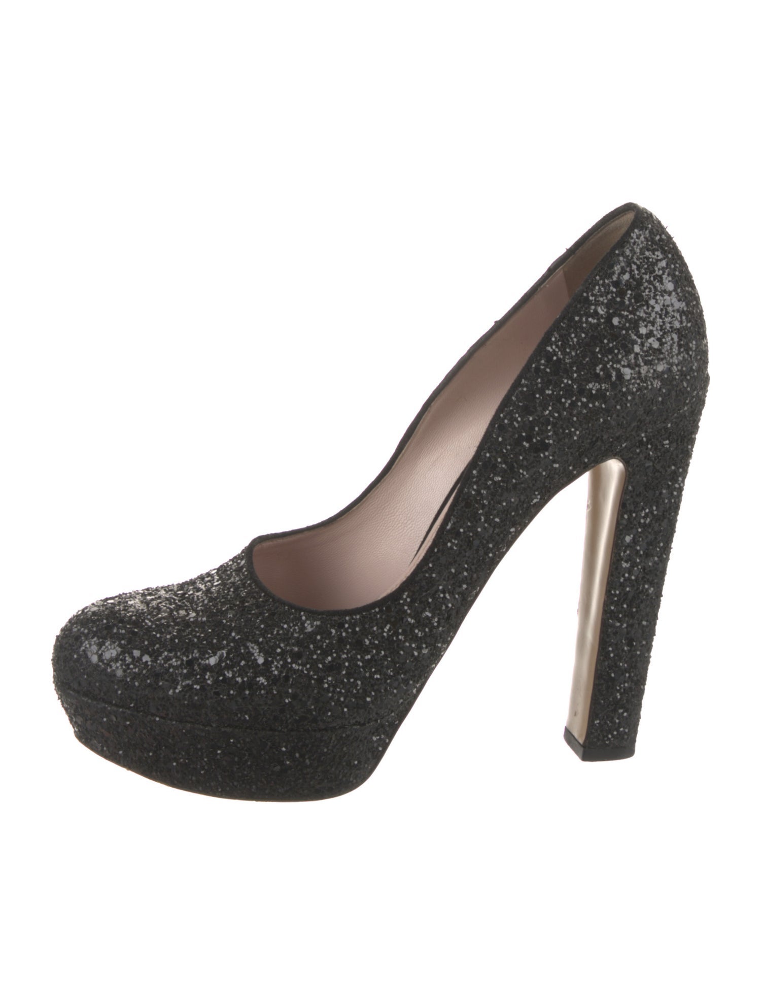 Miu Miu Glitter Glitter Accents Pumps