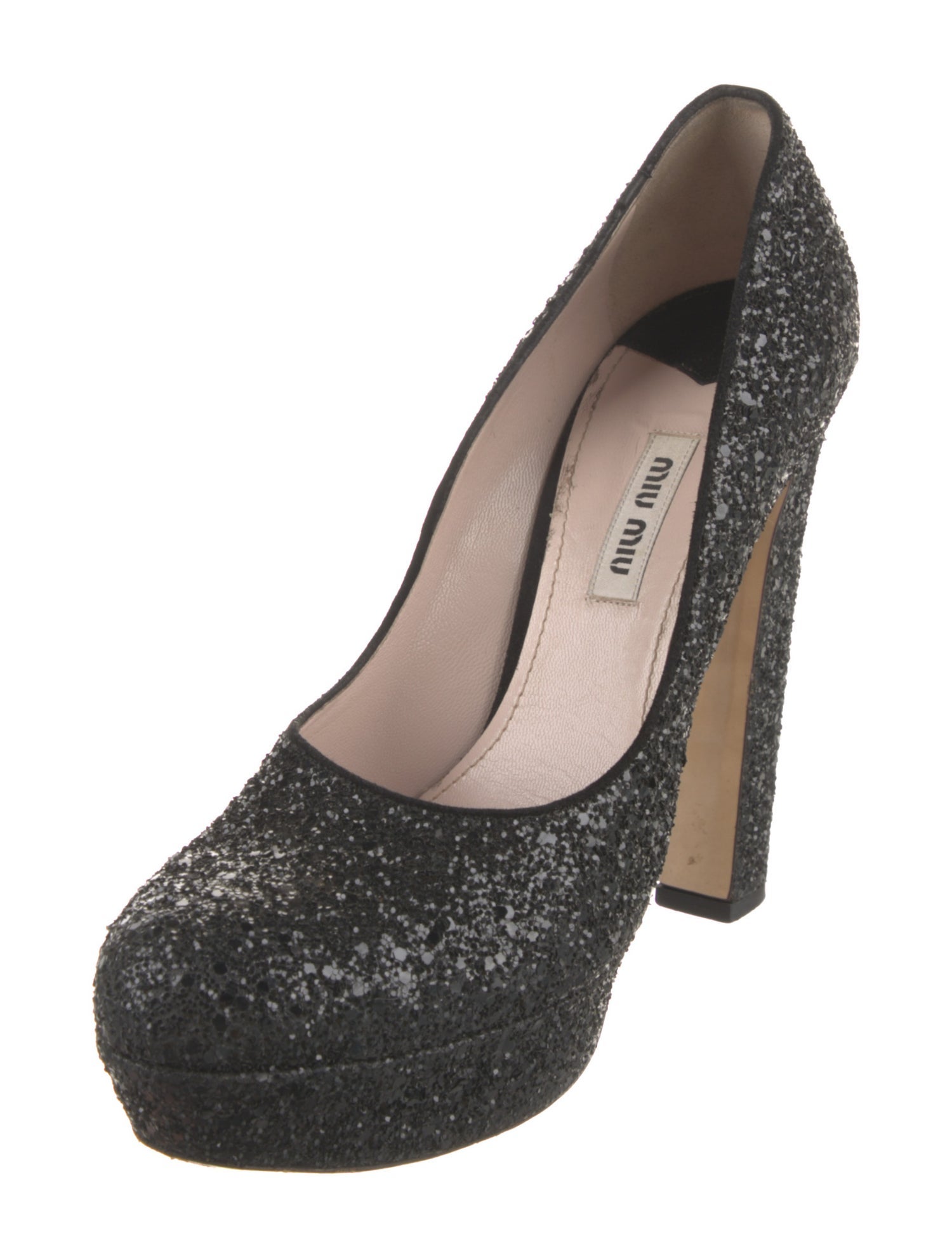 Miu Miu Glitter Glitter Accents Pumps