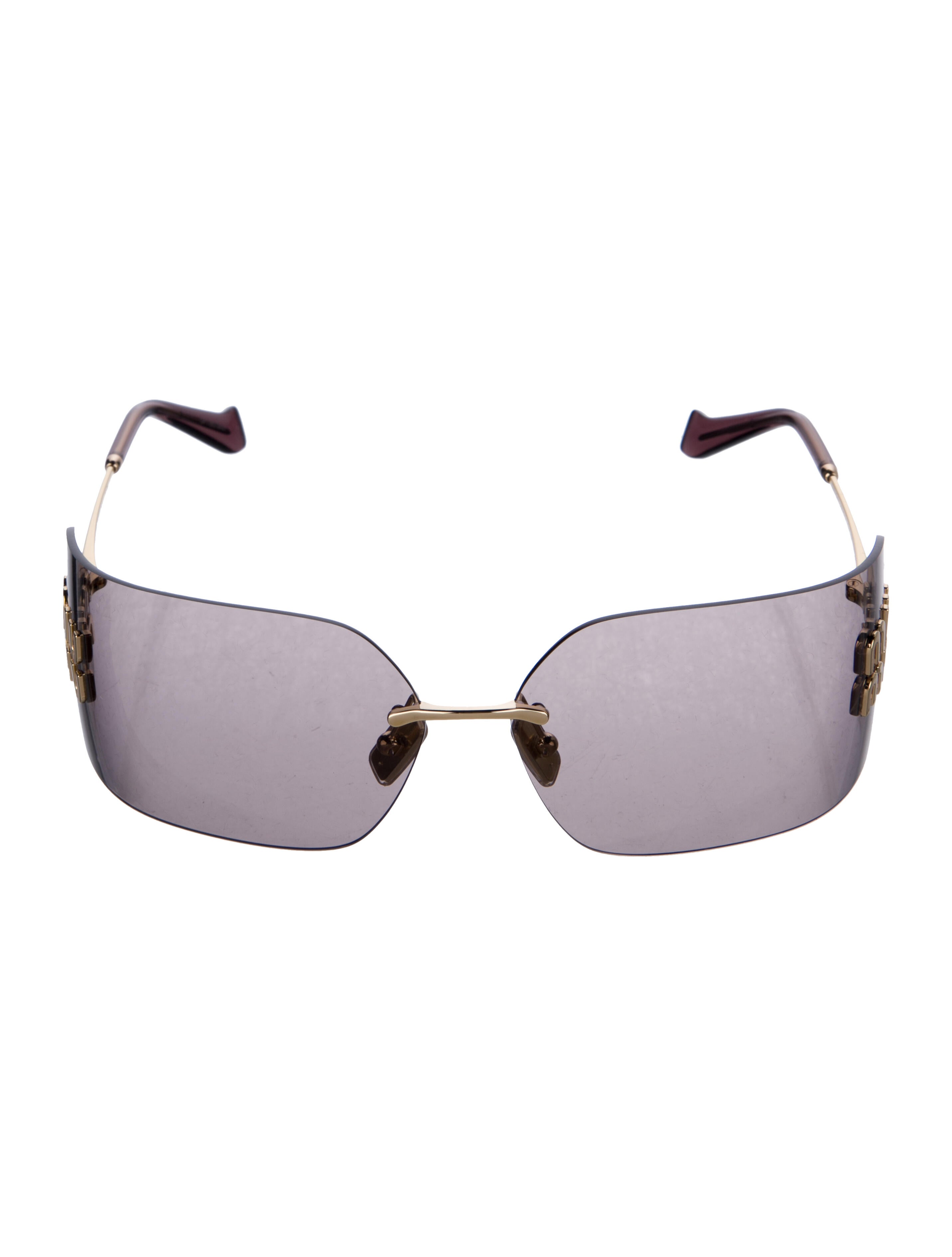Miu Miu Oversize Tinted Sunglasses