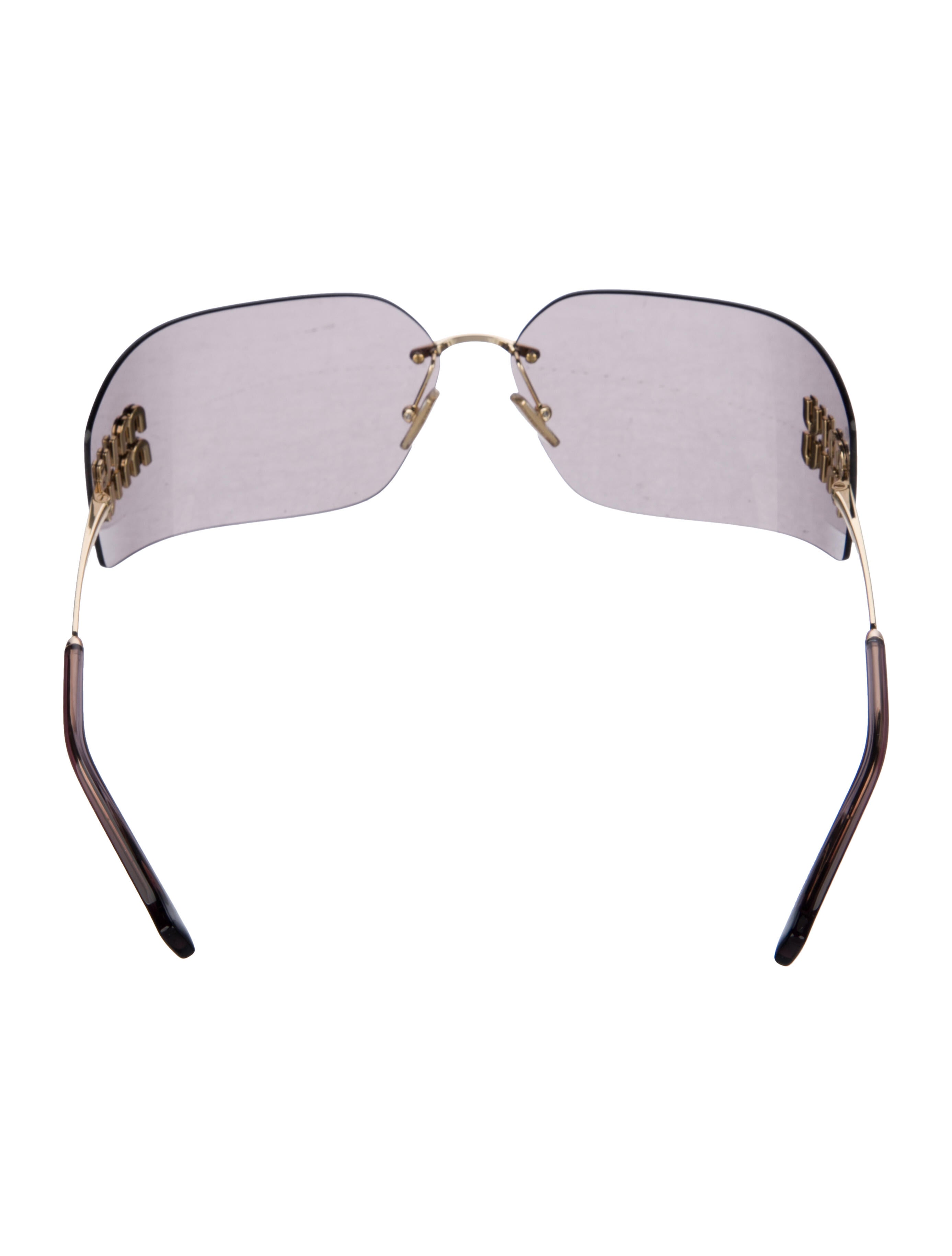 Miu Miu Oversize Tinted Sunglasses