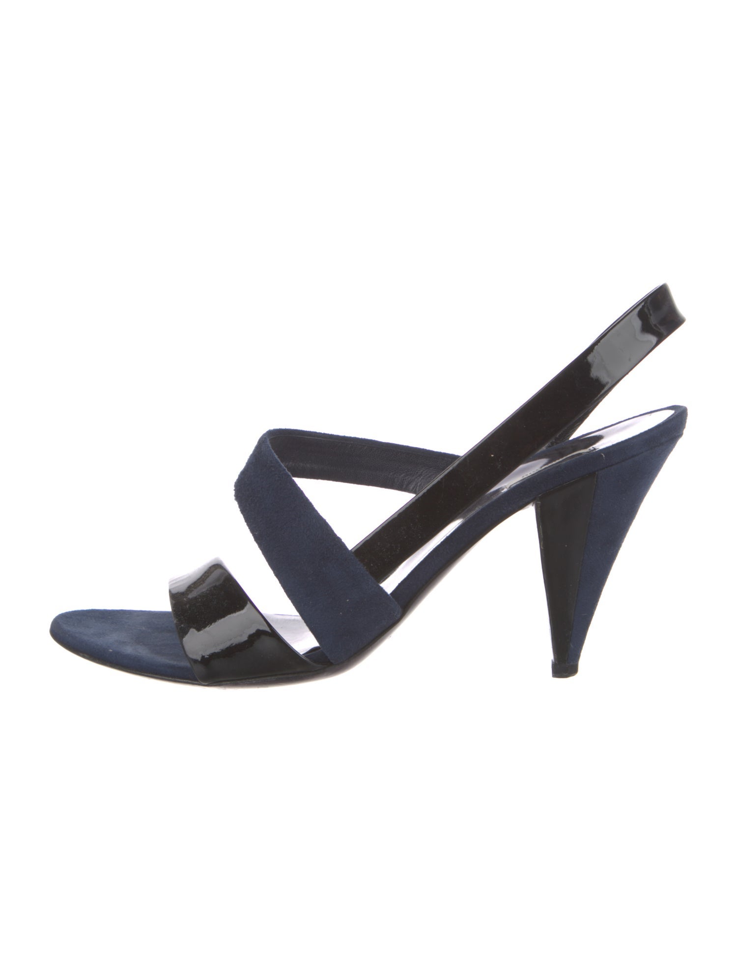 Miu Miu Suede Printed Slingback Sandals