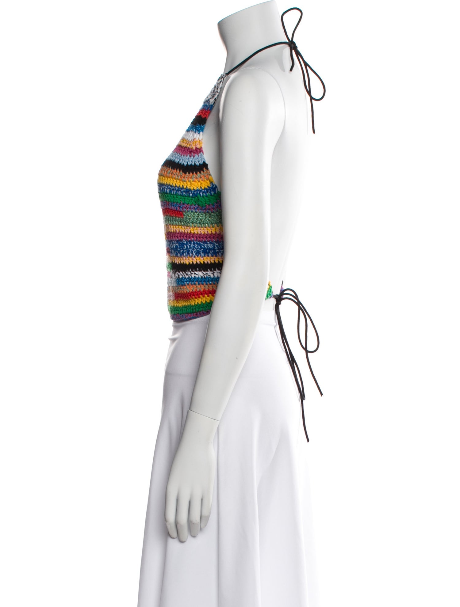 Miu Miu 2021 Striped Crop Top