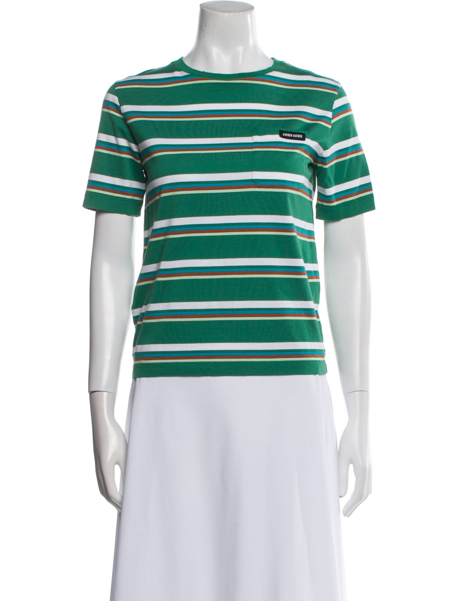 Miu Miu 2024 Striped T-Shirt