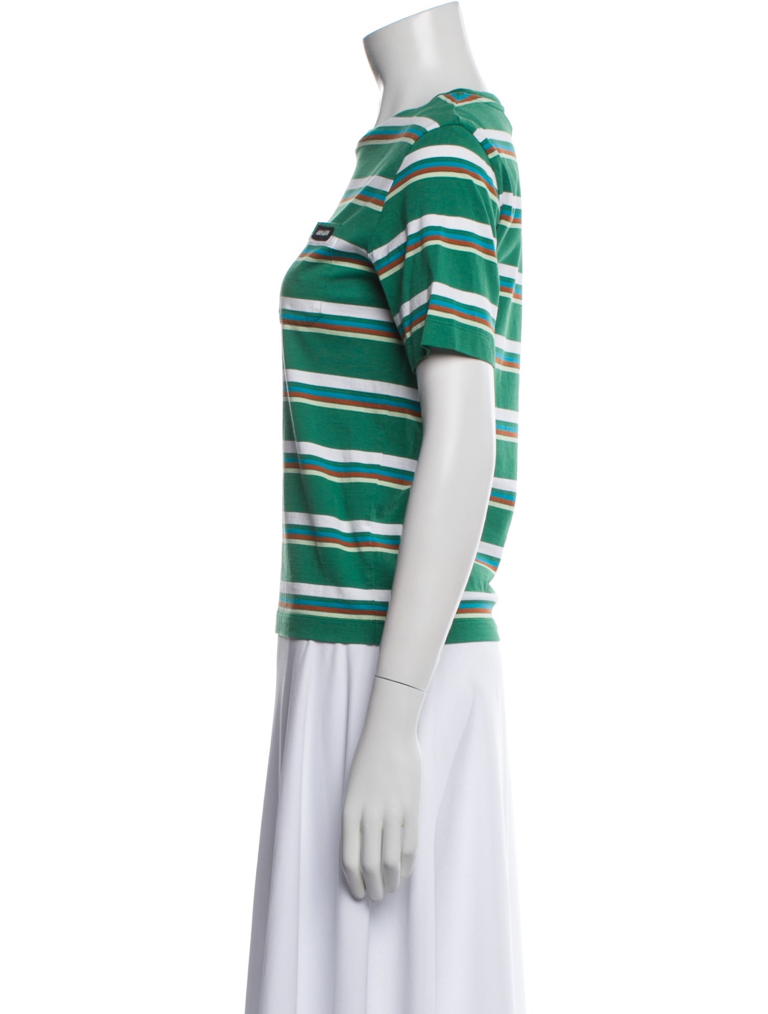 Miu Miu 2024 Striped T-Shirt