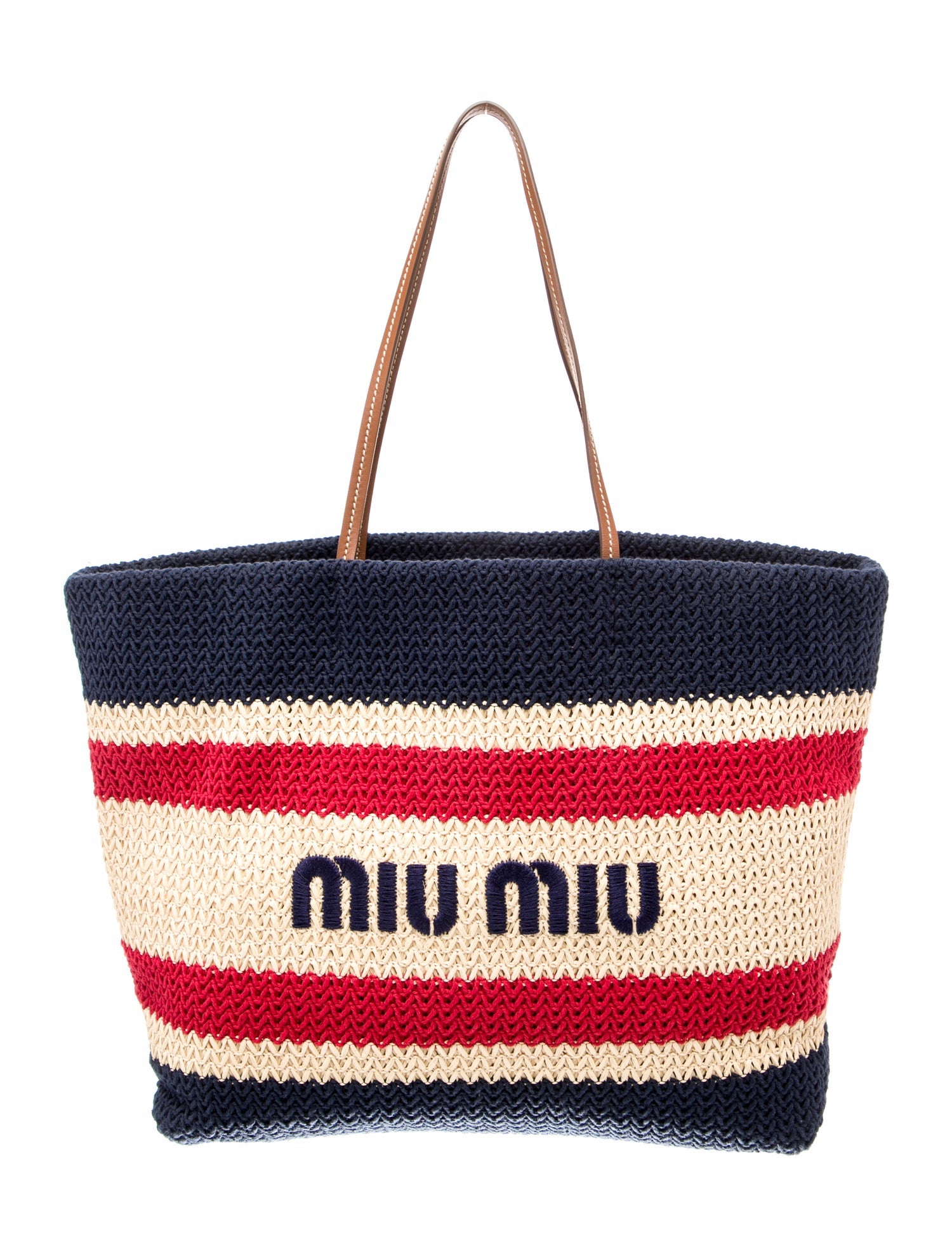 Miu Miu Straw Tote