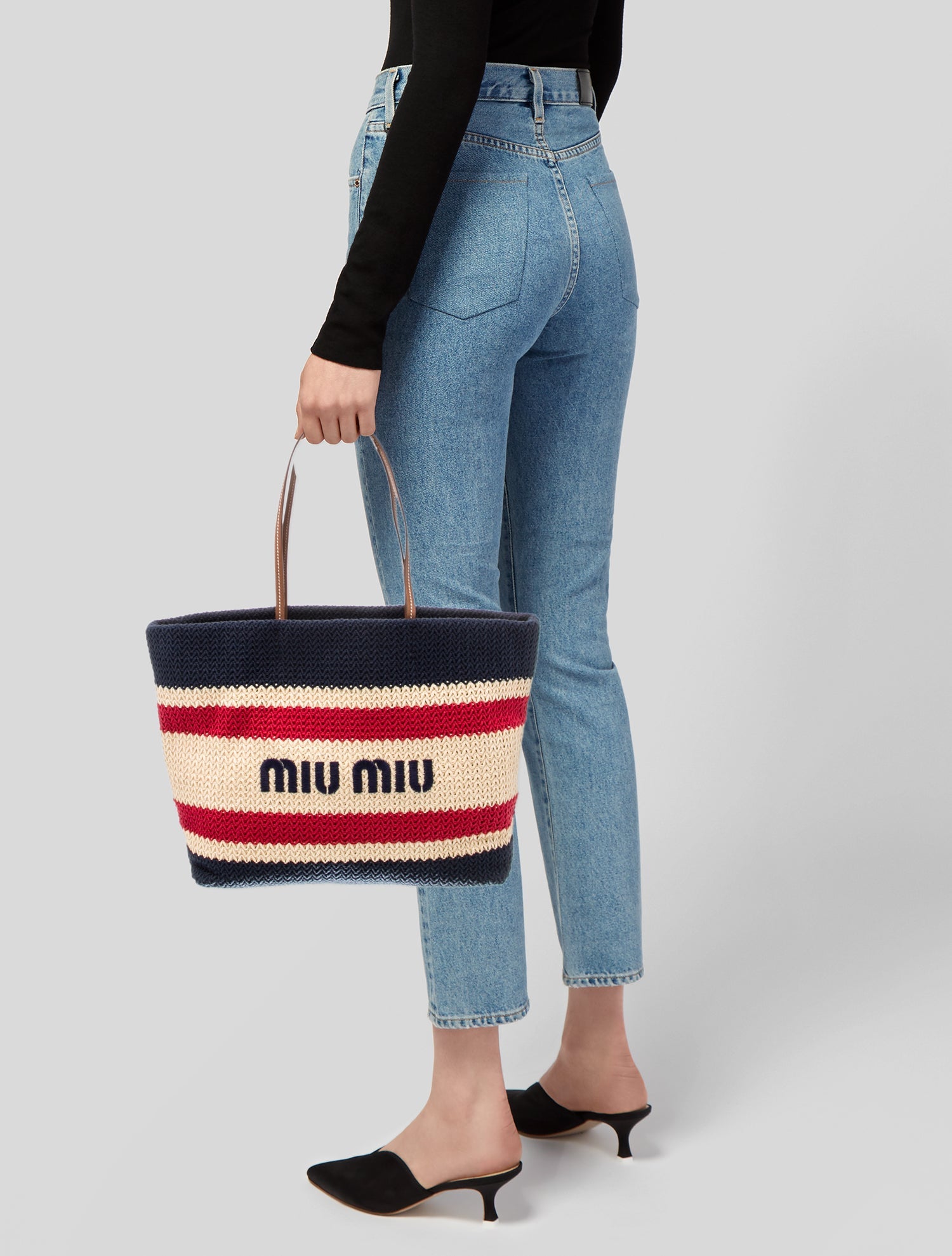 Miu Miu Straw Tote