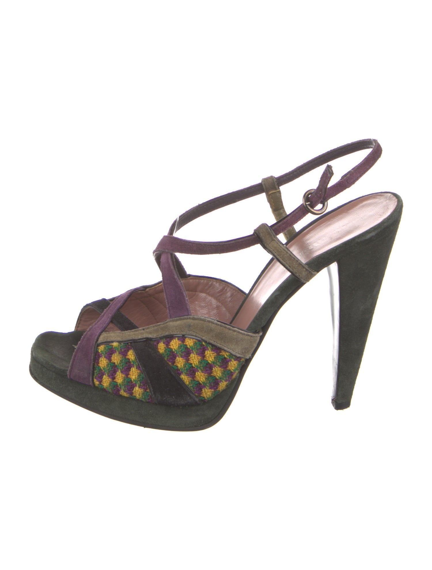 Miu Miu Suede Slingback Sandals