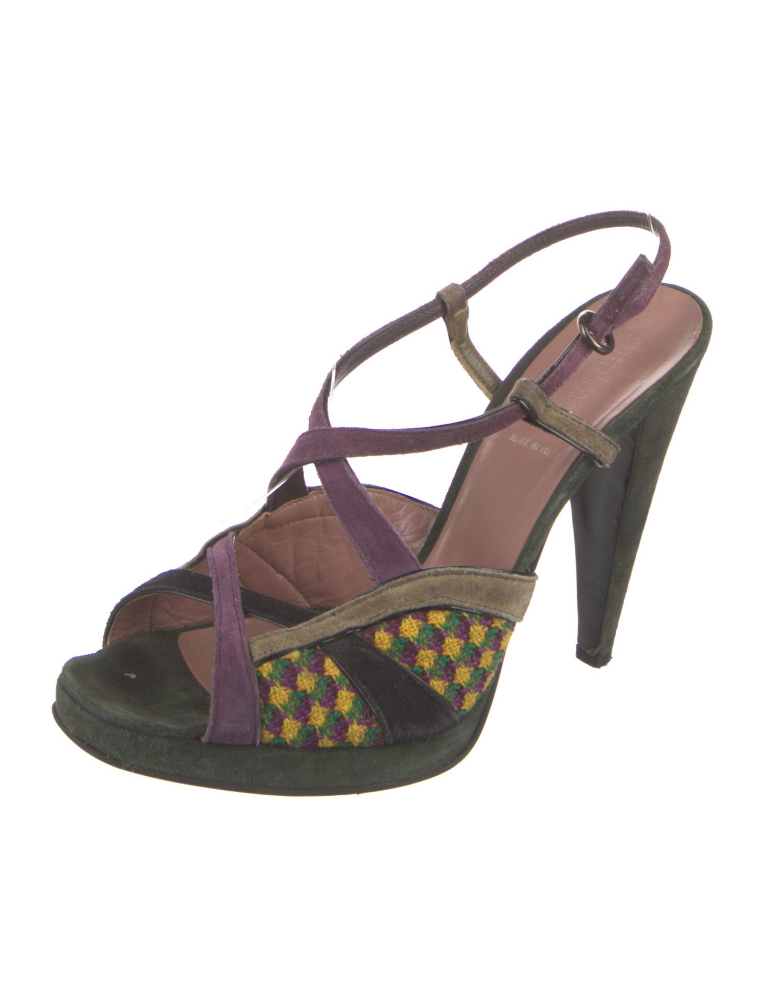 Miu Miu Suede Slingback Sandals