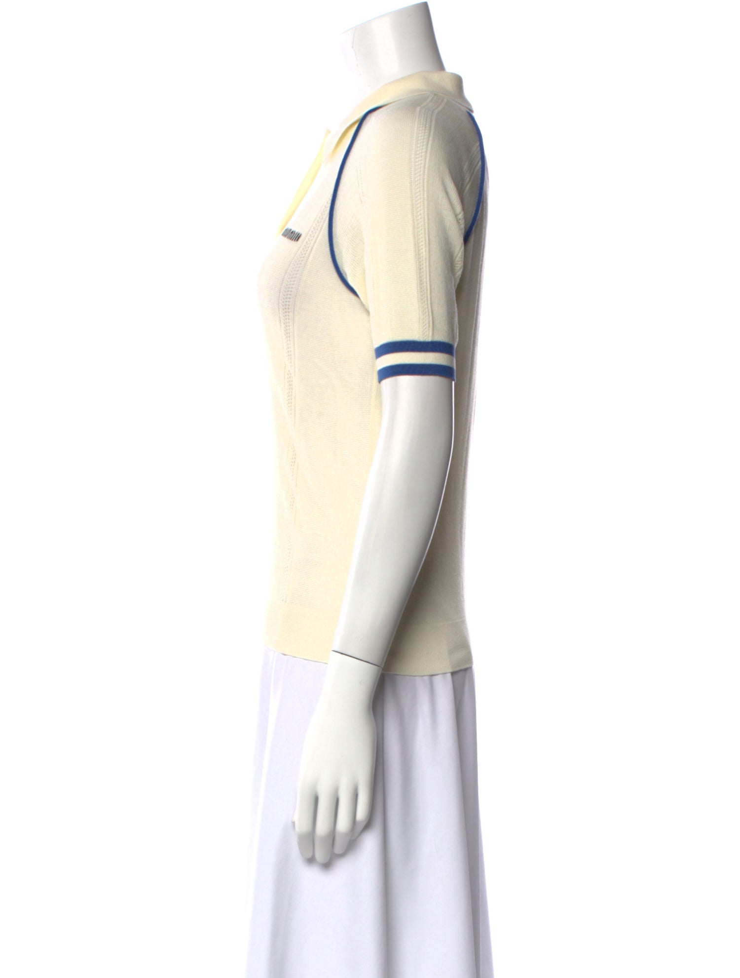 Miu Miu 2025 Striped Polo