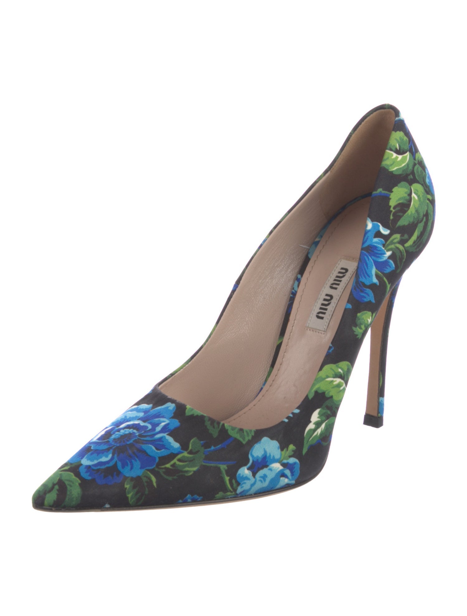 Miu Miu Floral Print Pumps