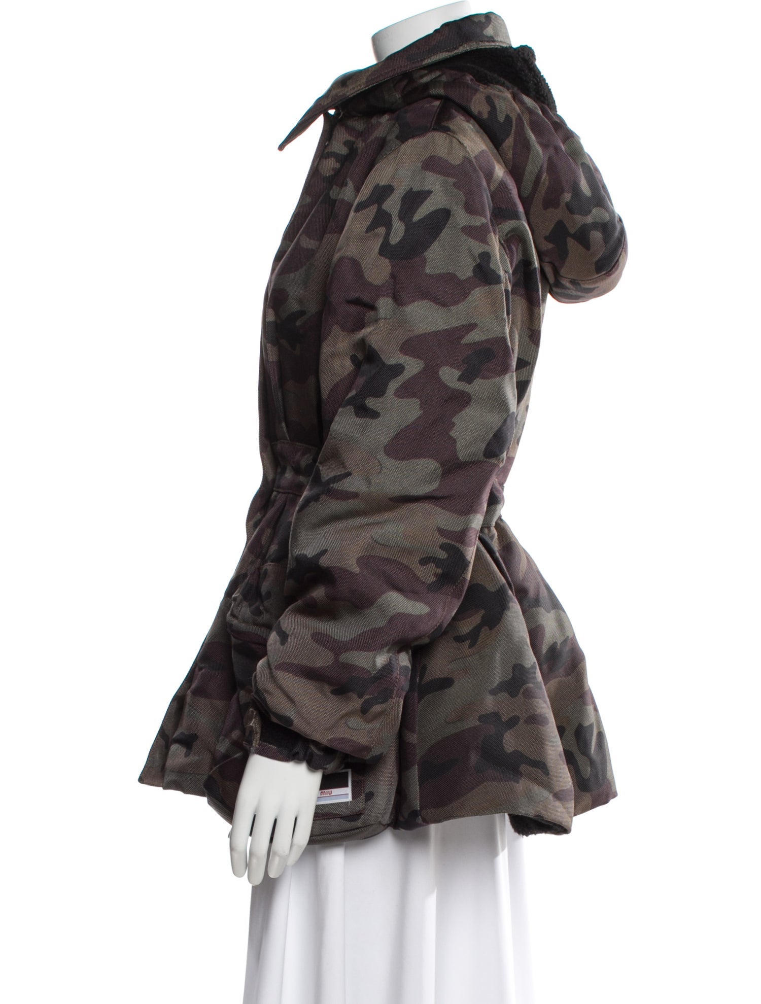 Miu Miu 2019 Camouflage Print Coat