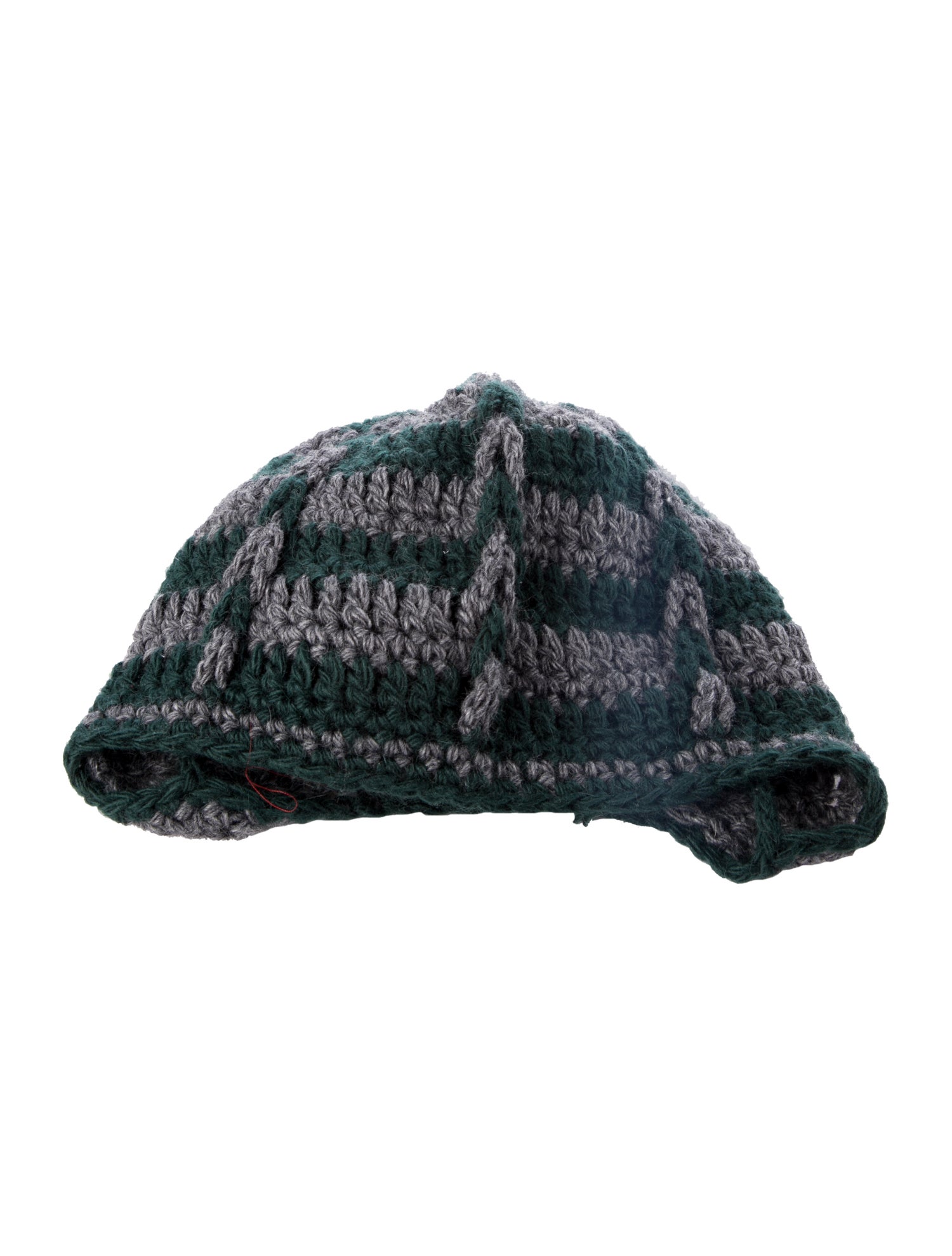 Miu Miu pattern print knitted beanie