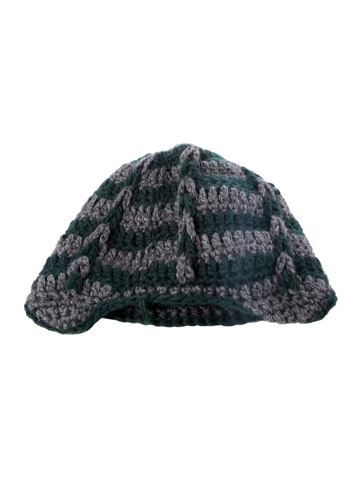 Miu Miu pattern print knitted beanie