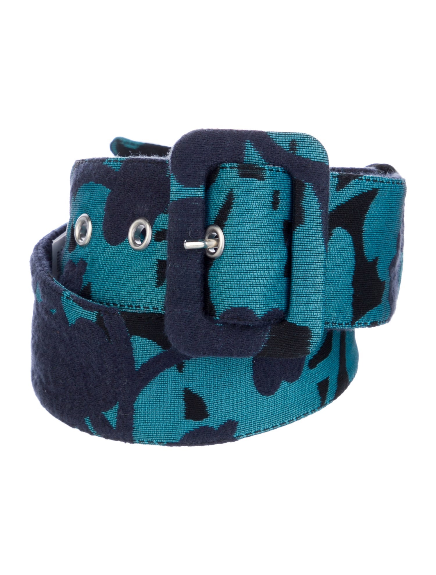 Miu Miu Wide Canvas Waist Belt