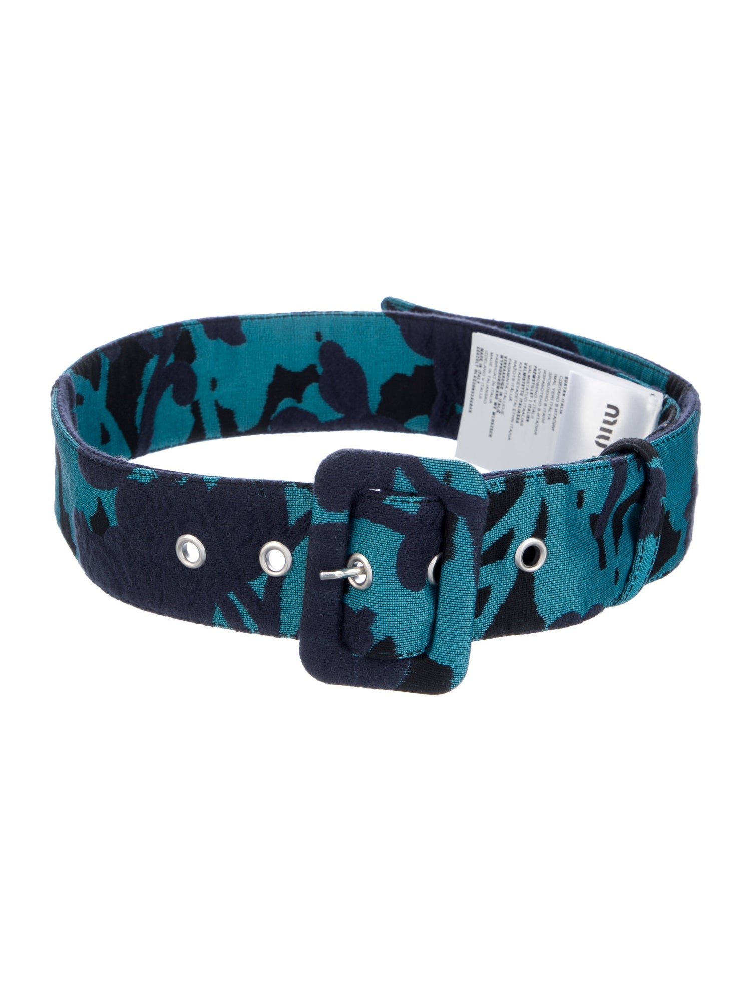 Miu Miu Wide Canvas Waist Belt