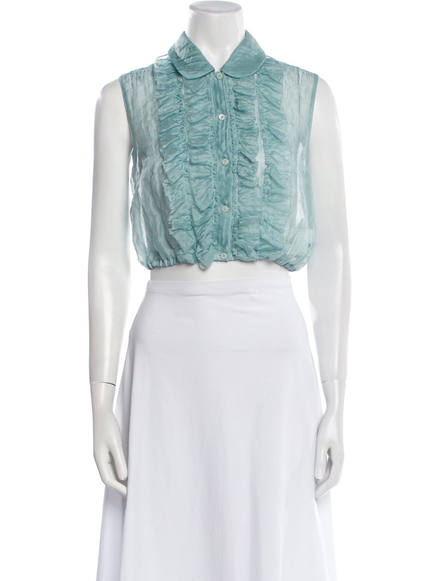 Miu Miu 2015 Sleeveless Crop Top