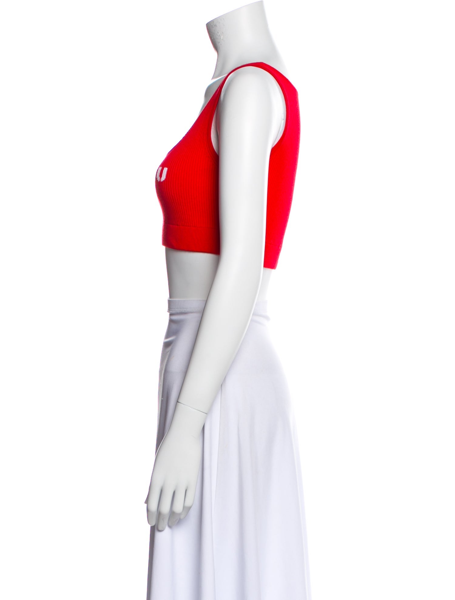 Miu Miu 2023 Graphic Print Crop Top