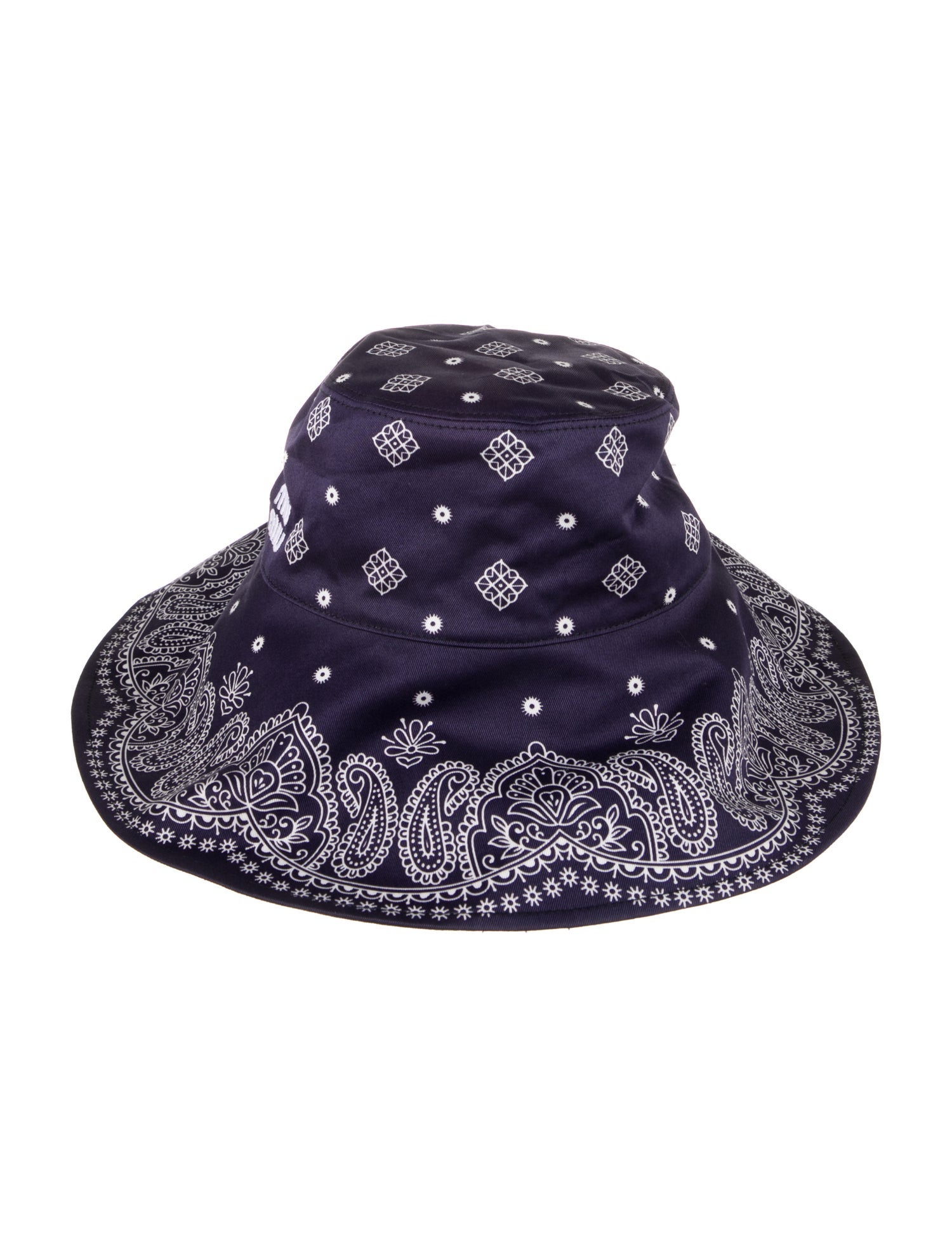 Miu Miu Pattern Print Wide Brim Bucket Hat w/Tags