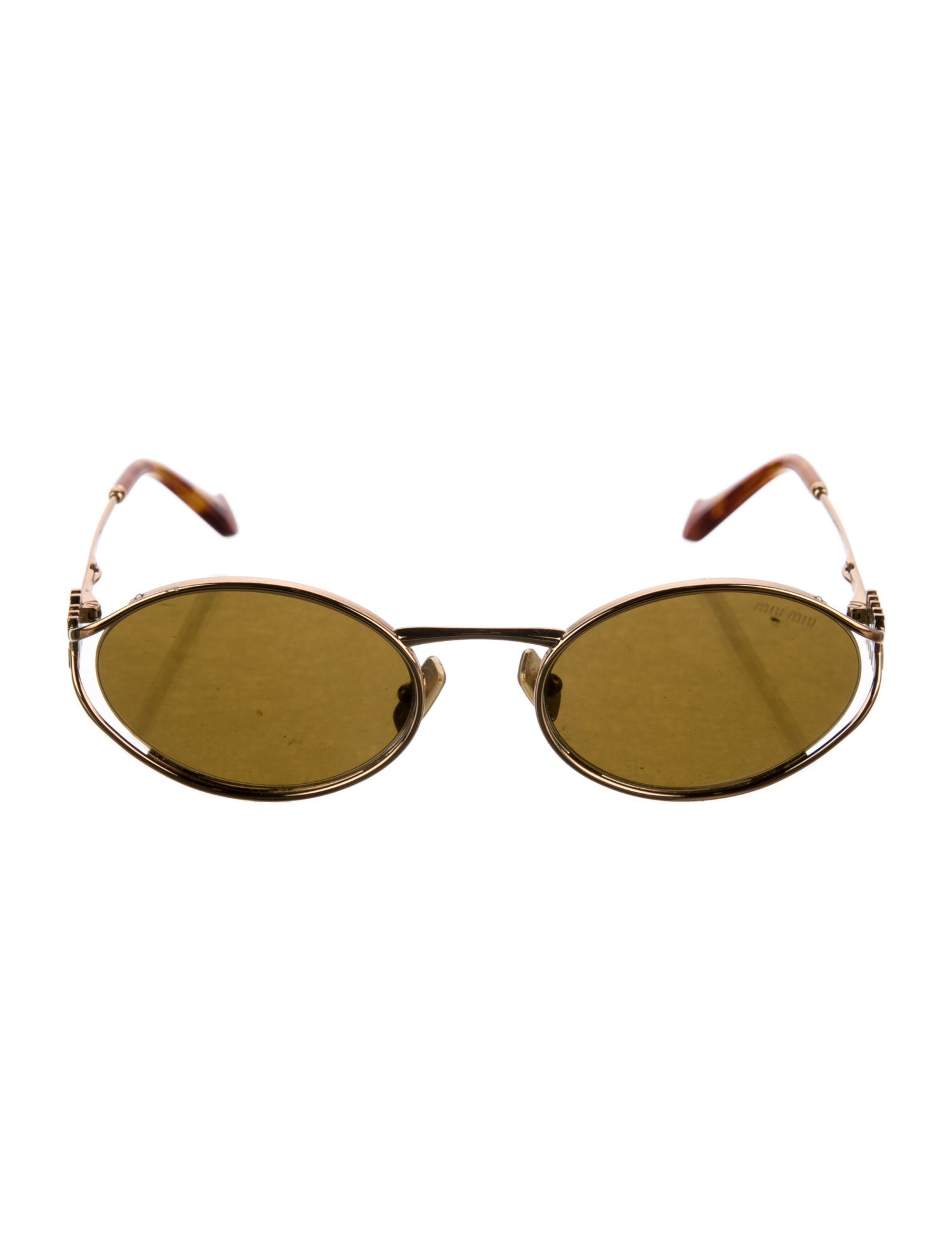 Miu Miu Round Tinted Sunglasses