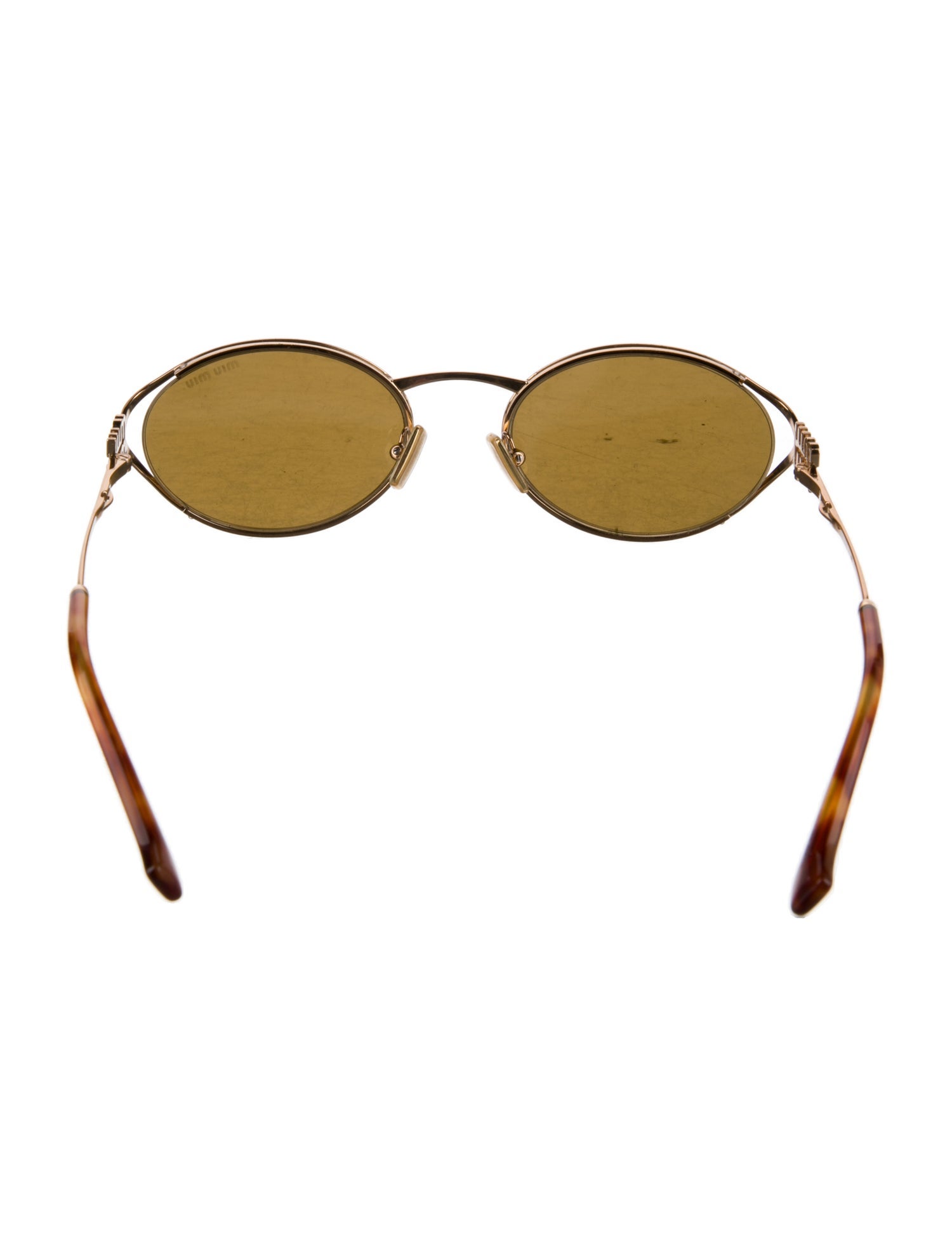 Miu Miu Round Tinted Sunglasses