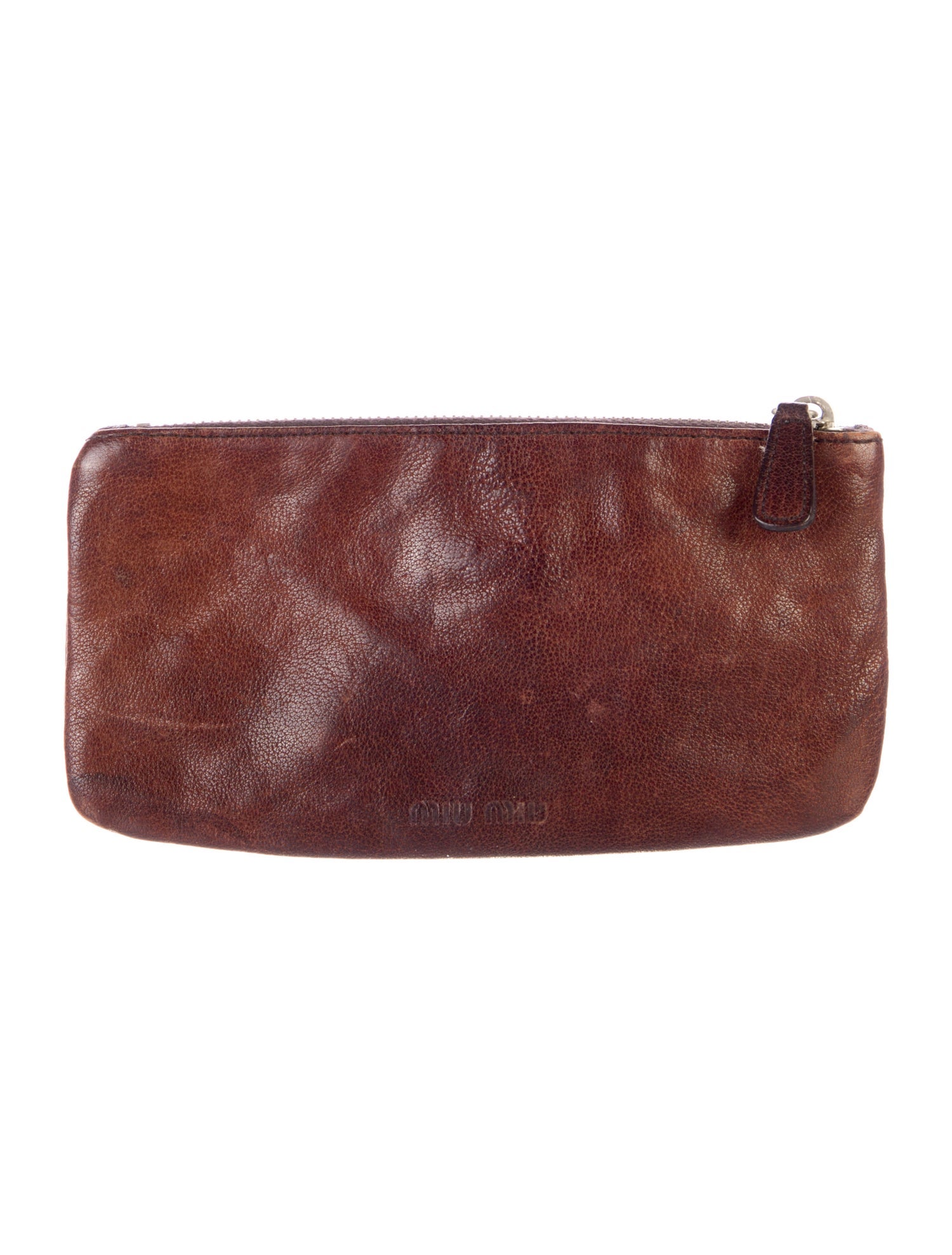 Miu Miu Leather Colorblock Pattern Wallet