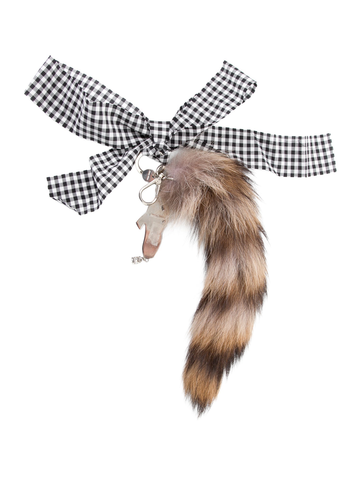 Miu Miu Miu Miu Racoon Tail Keychain