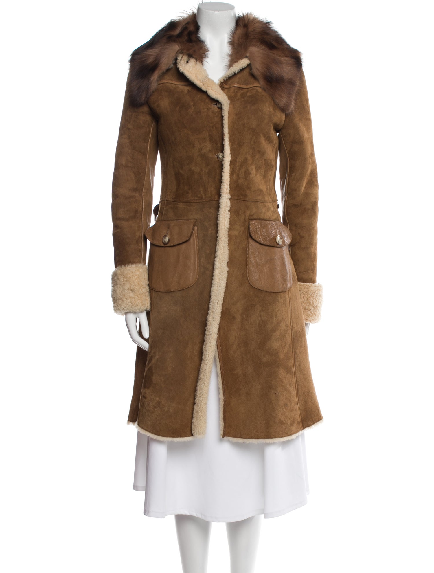 Miu Miu Vintage 2003 Faux Fur Coat