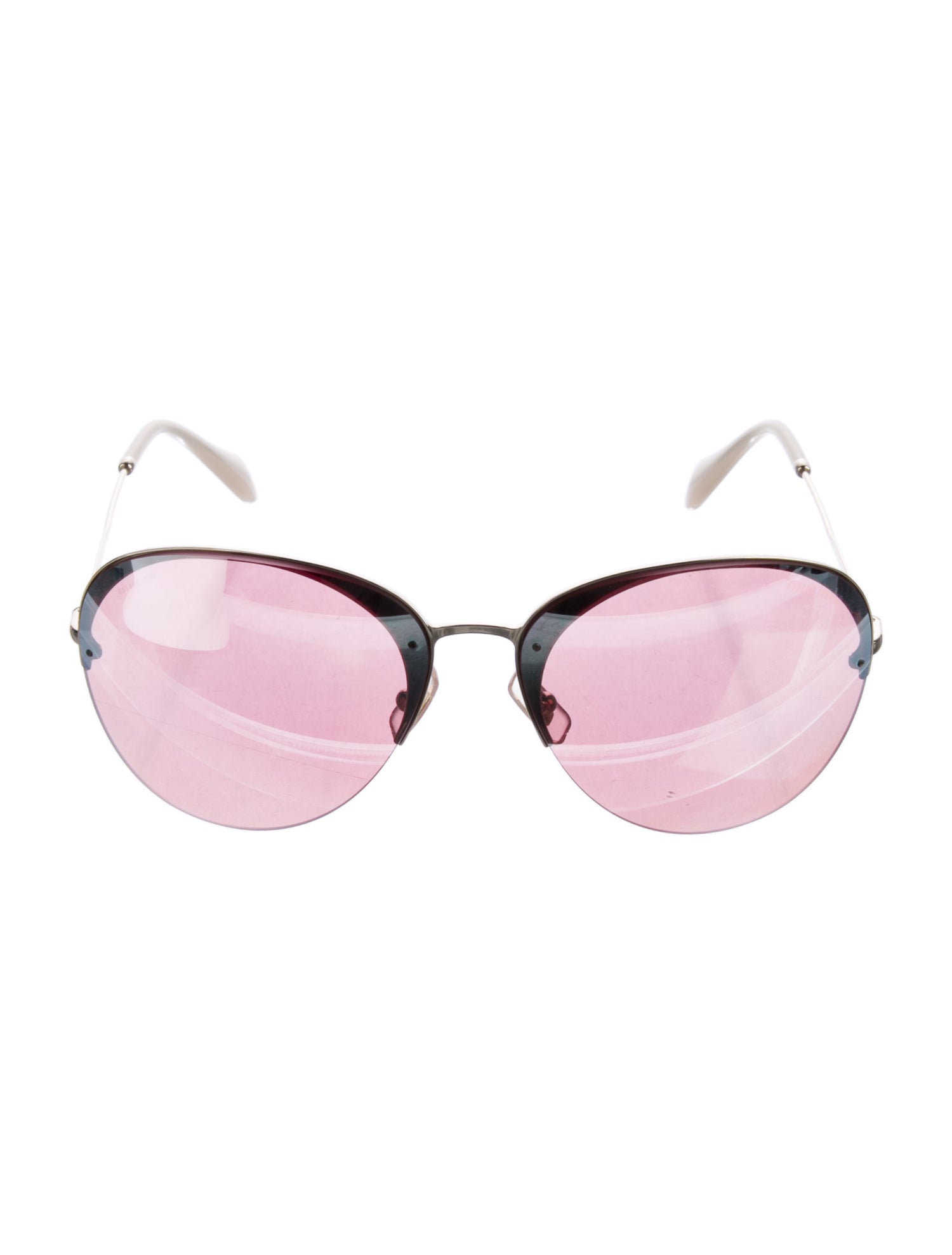 Miu Miu Round Gradient Sunglasses