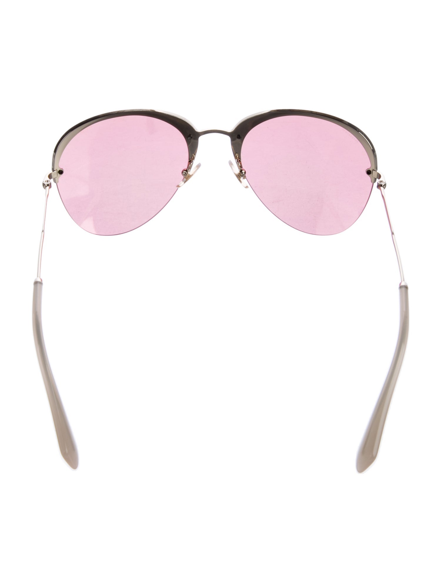 Miu Miu Round Gradient Sunglasses
